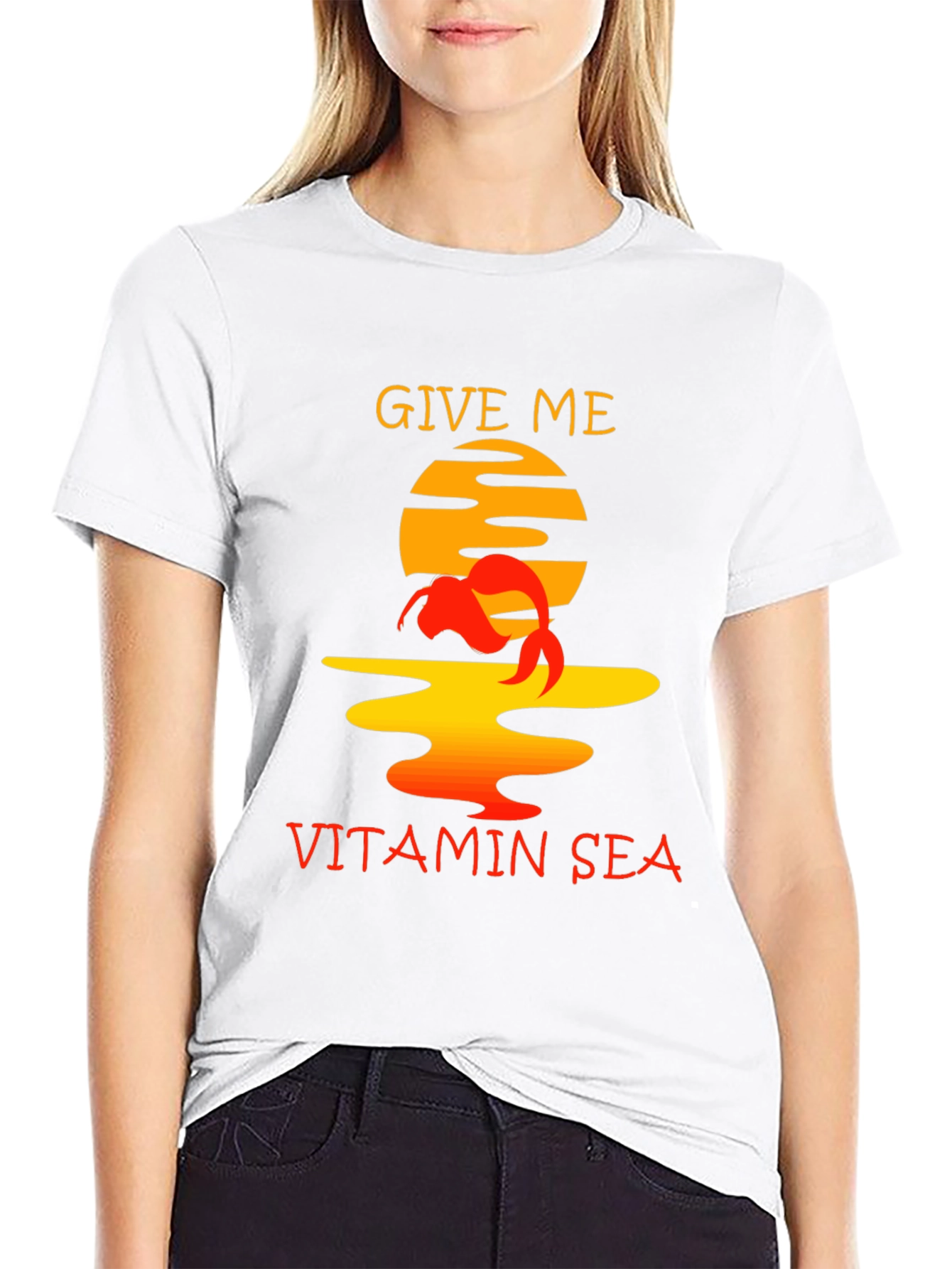 Vitamin Sea Graphic Tee - Unisex Black T-Shirt