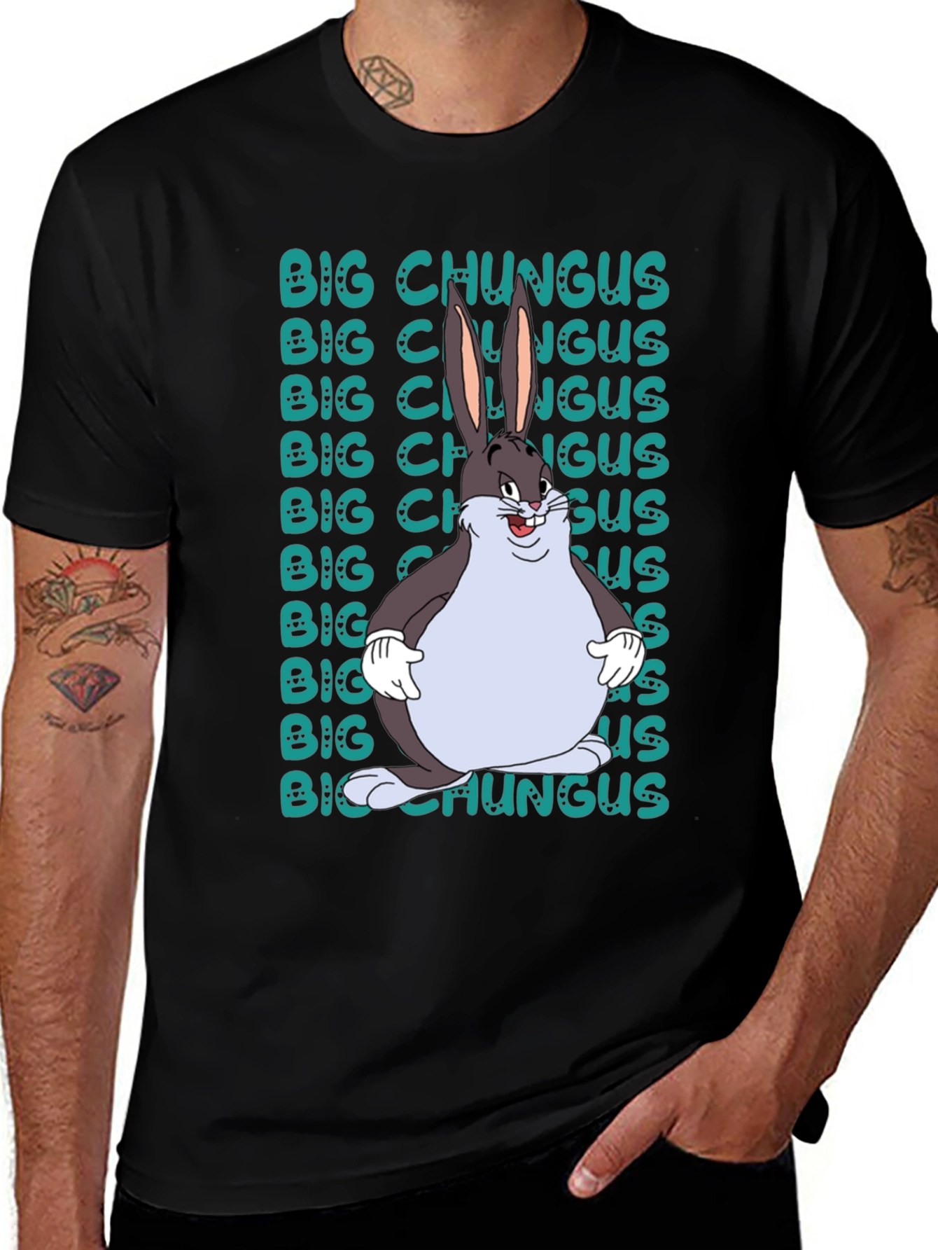 Big Chungus Graphic Print T-Shirt