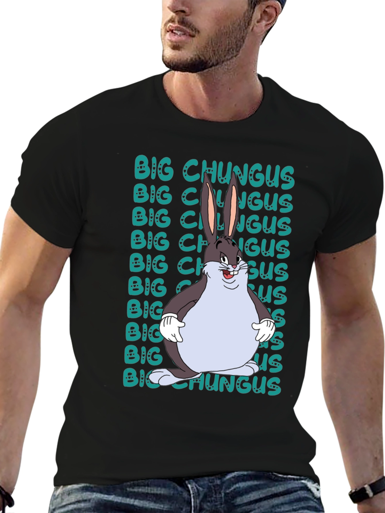 Big Chungus Graphic Print T-Shirt