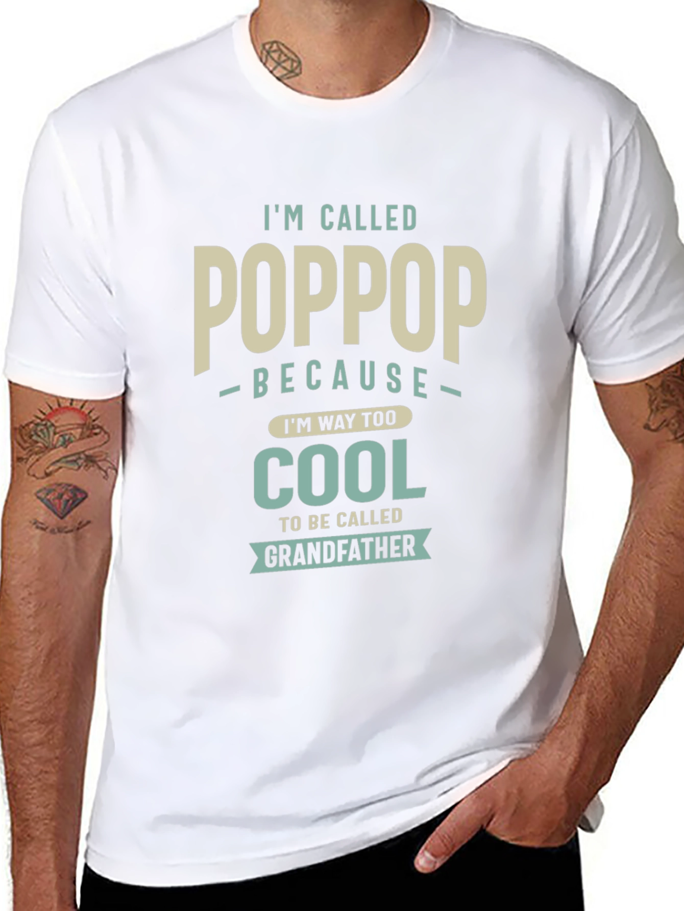 Im Called Pop Pop T-Shirt - Cool Grandfather Tee