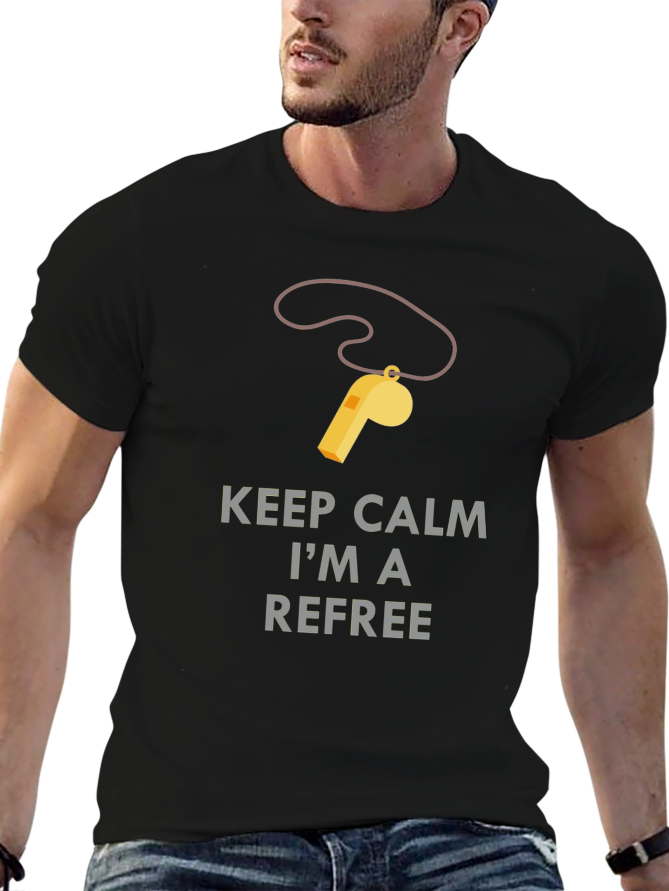 Keep Calm Referee T-Shirt - Funny Referee Apparel