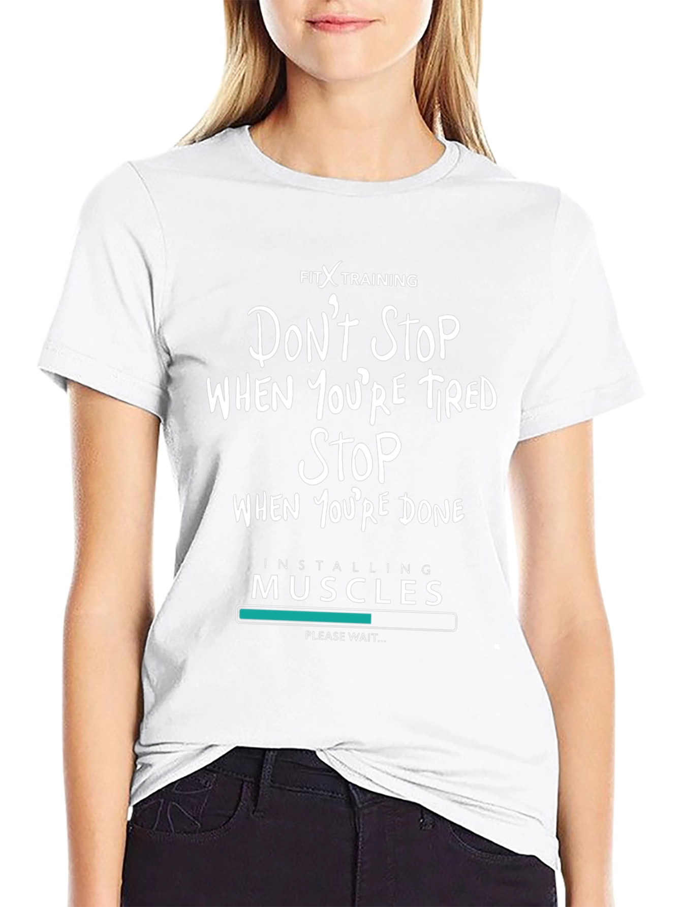 Fitness Training Graphic Tee - Muscle Install