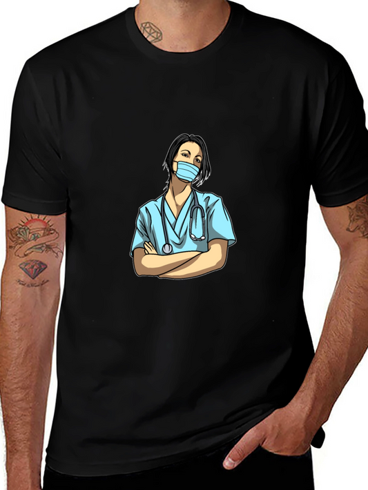 Nurse Graphic T-Shirt - Unisex Black Tee