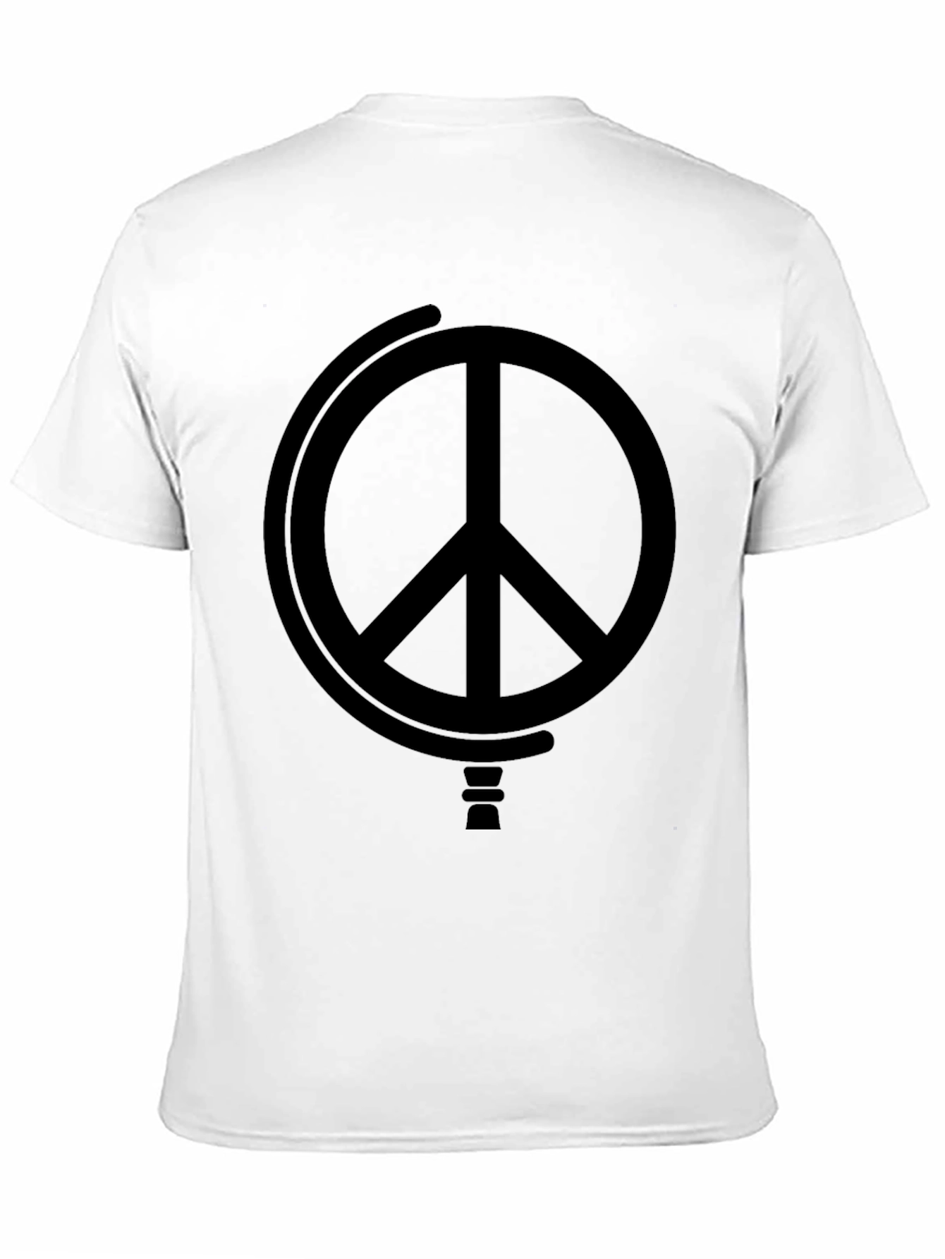 Peace Symbol Black Graphic Tee