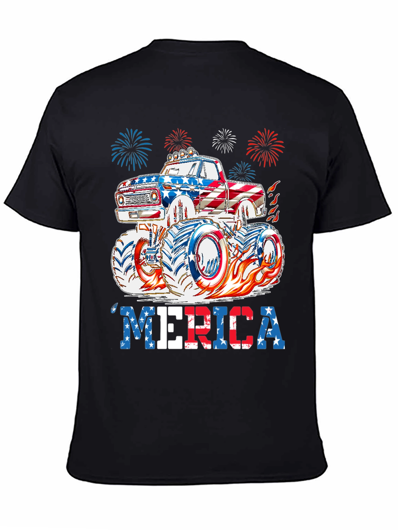 Patriotic Monster Truck Graphic Tee