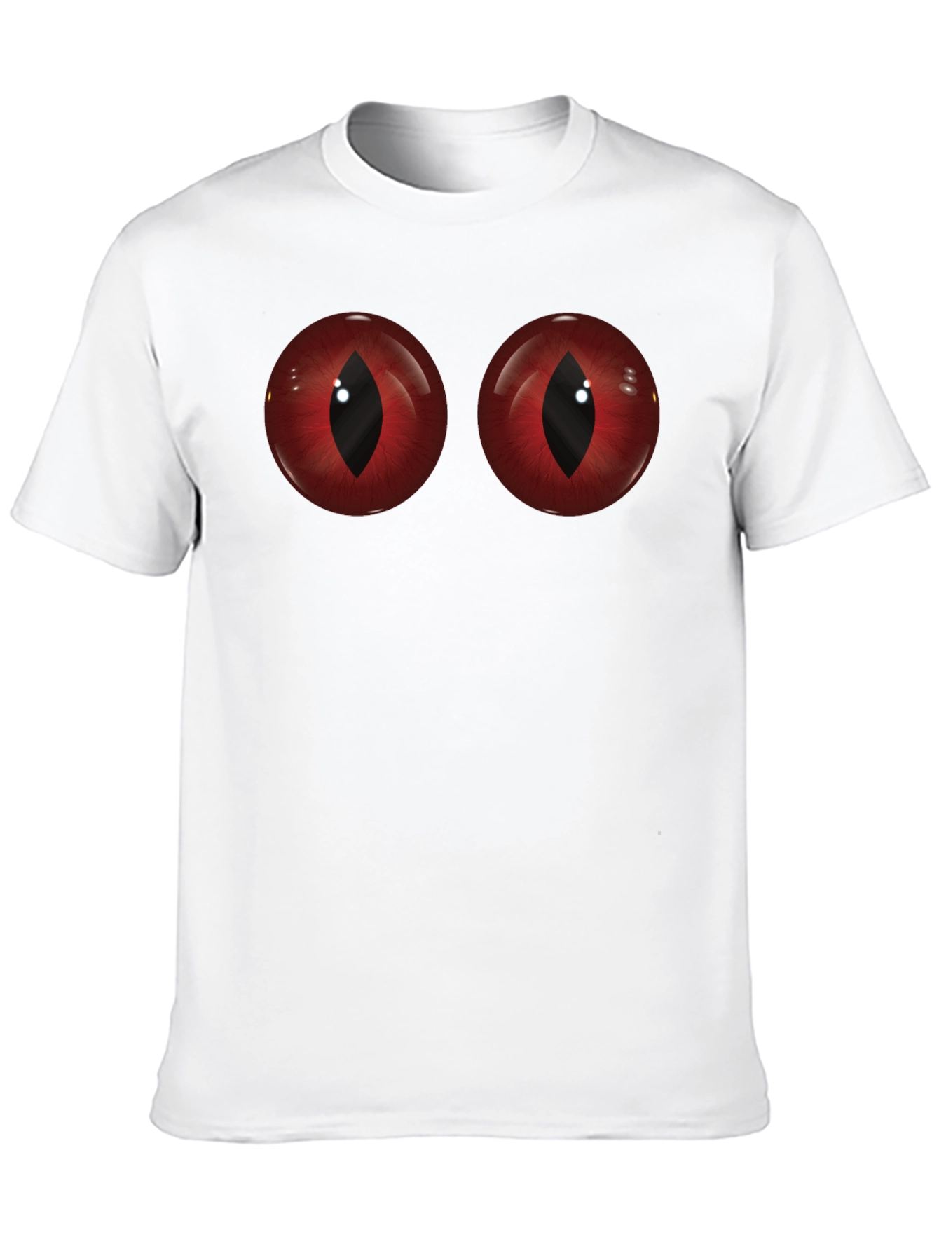 Red Dragon Eyes T-Shirt - Mens Black Tee