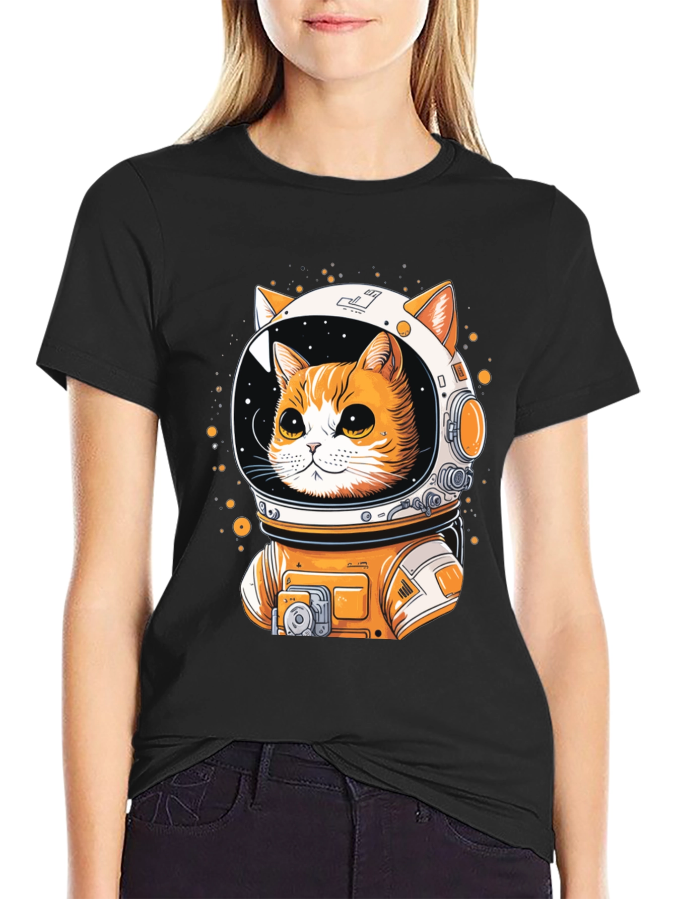 Astronaut Cat T-Shirt - Space Adventure