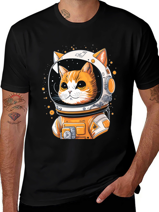 Astronaut Cat T-Shirt - Space Adventure