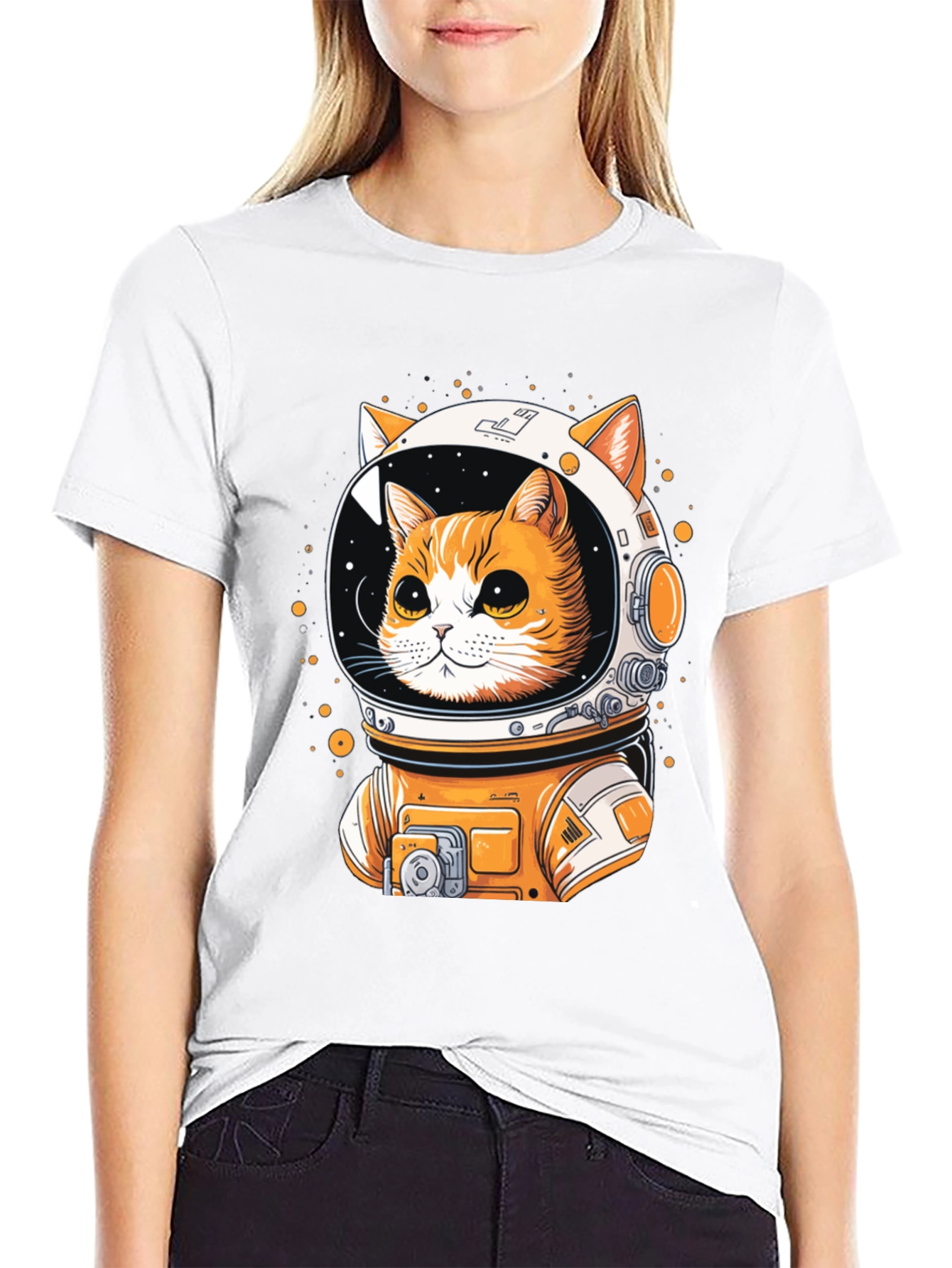 Astronaut Cat T-Shirt - Space Adventure