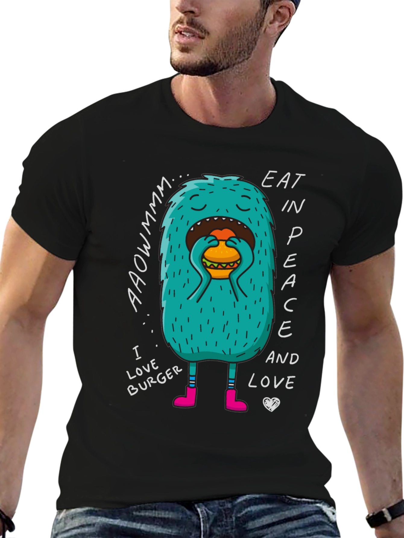 Eat In Peace Burger Lover T-Shirt