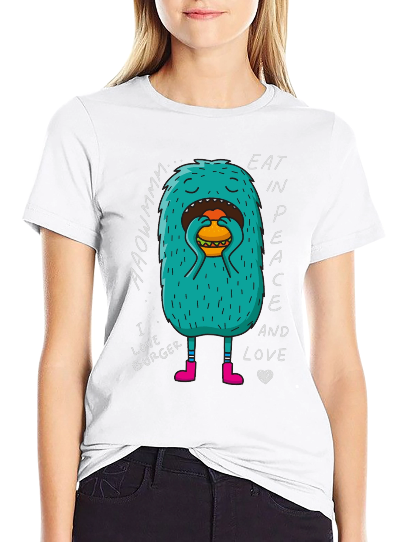 Eat In Peace Burger Lover T-Shirt