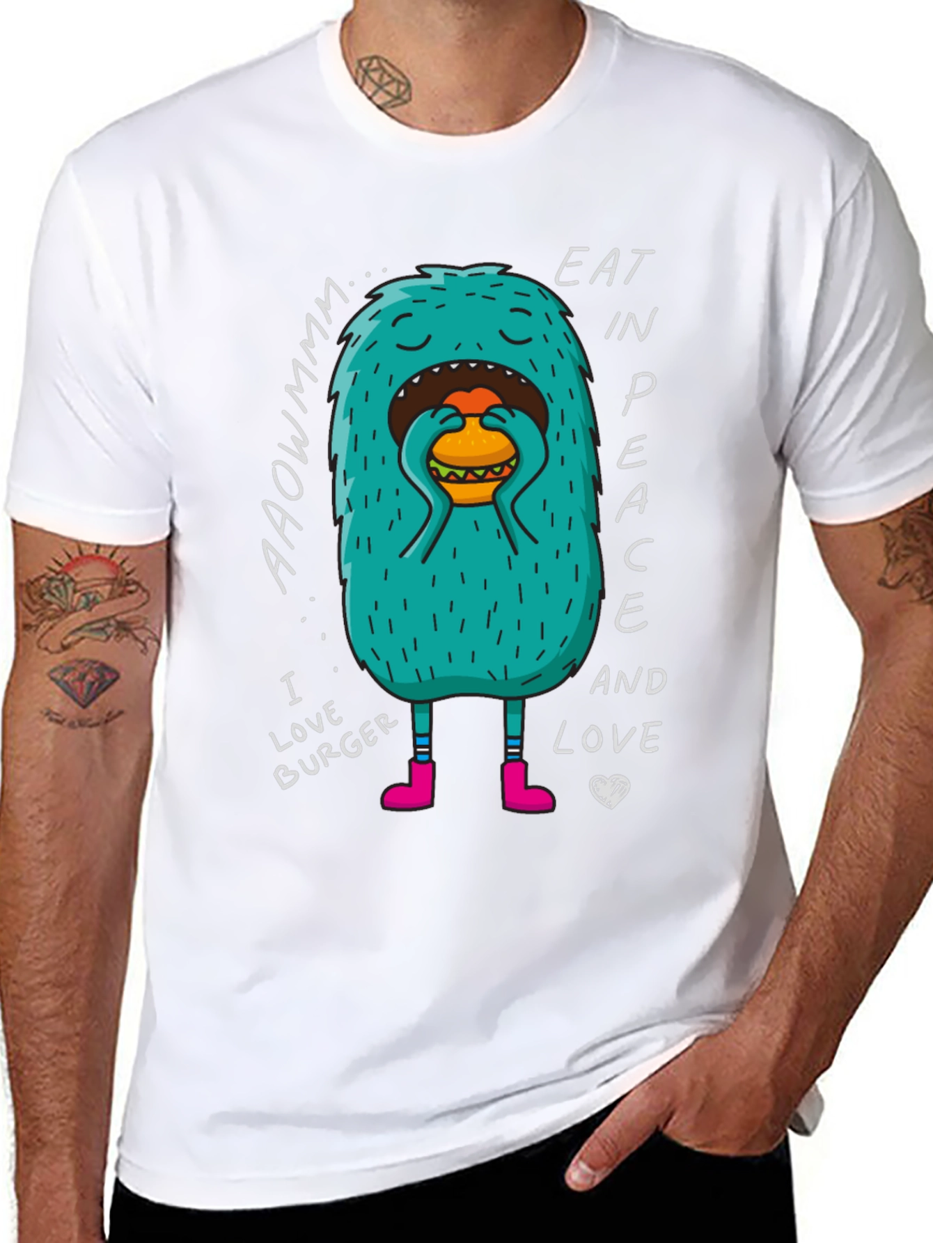 Eat In Peace Burger Lover T-Shirt