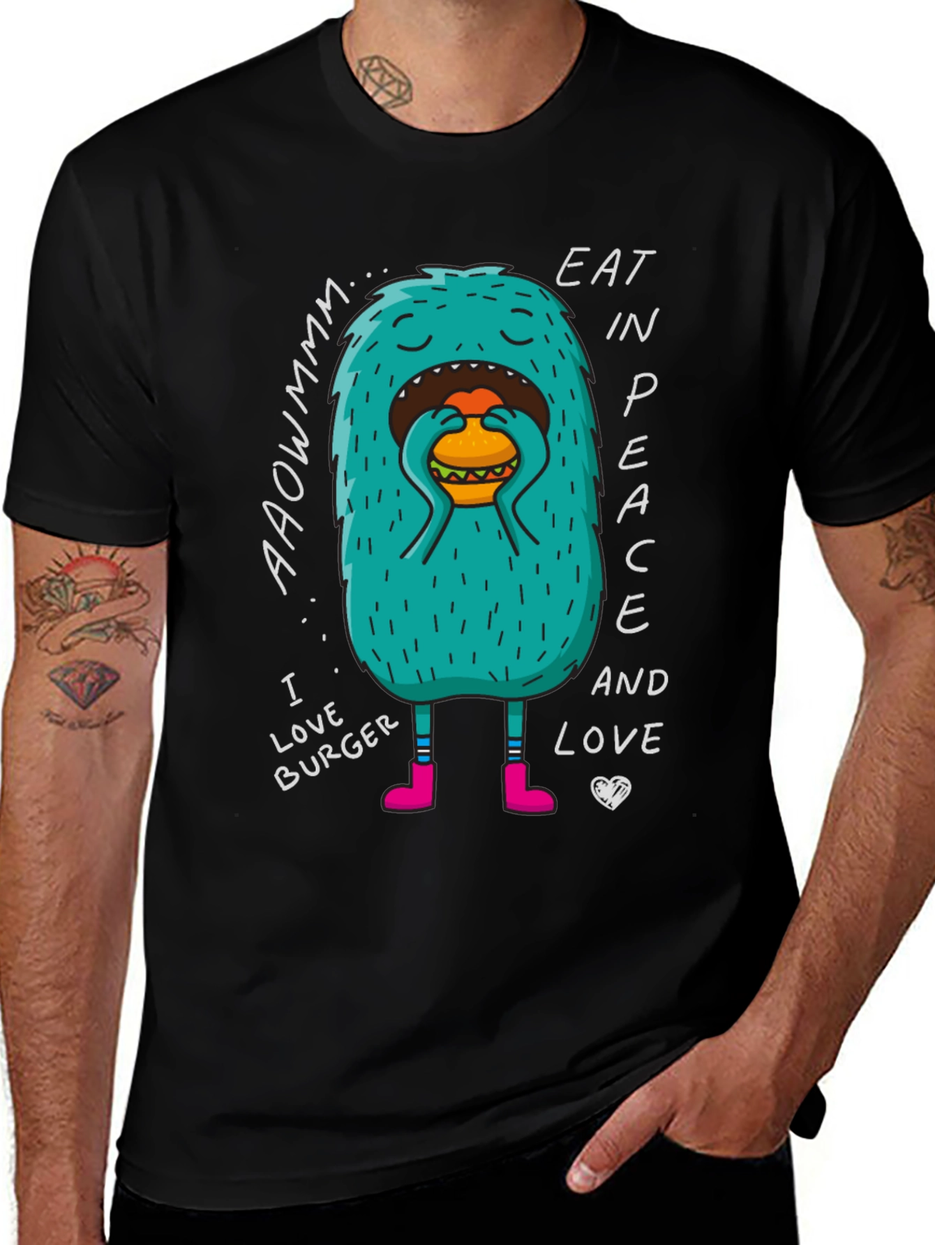 Eat In Peace Burger Lover T-Shirt