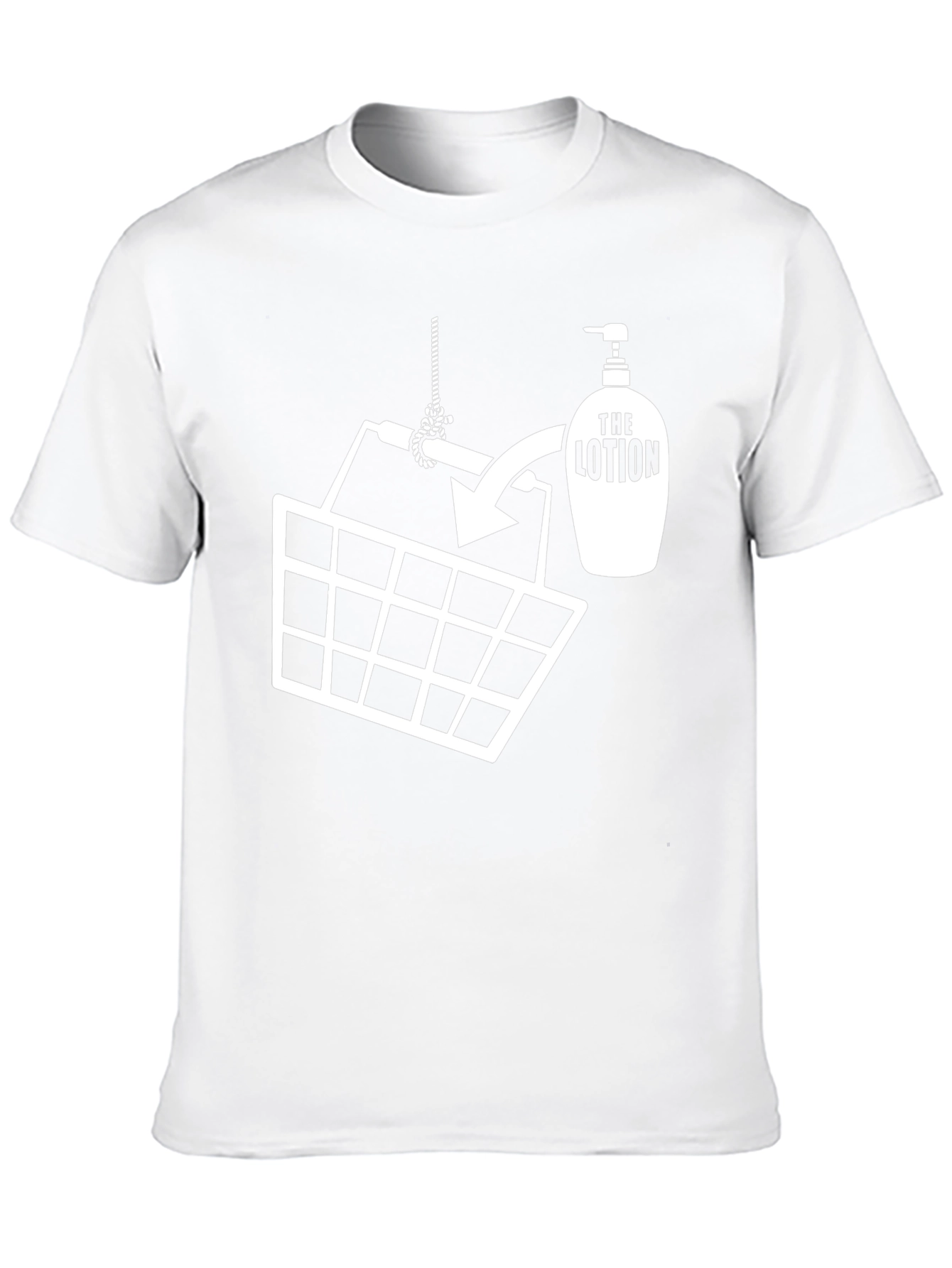 Funny Lotion Bucket Graphic T-Shirt - Black