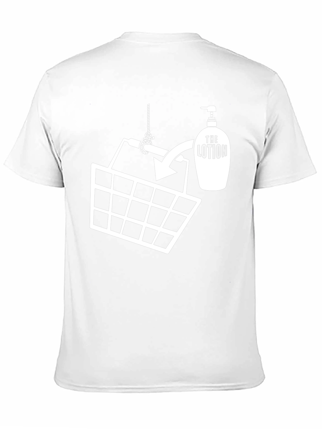 Funny Lotion Bucket Graphic T-Shirt - Black
