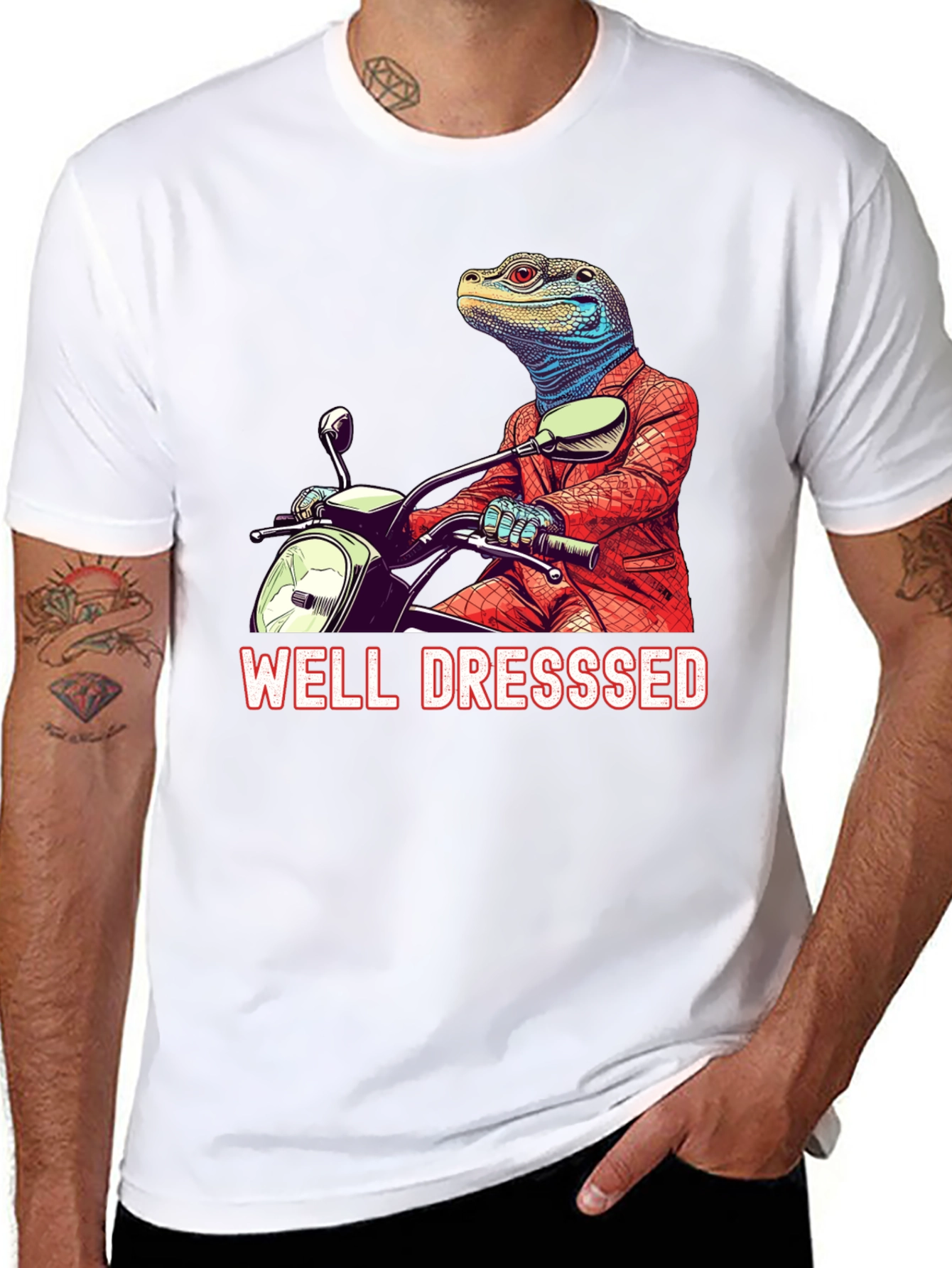 Well Dressed Lizard Rider Tee