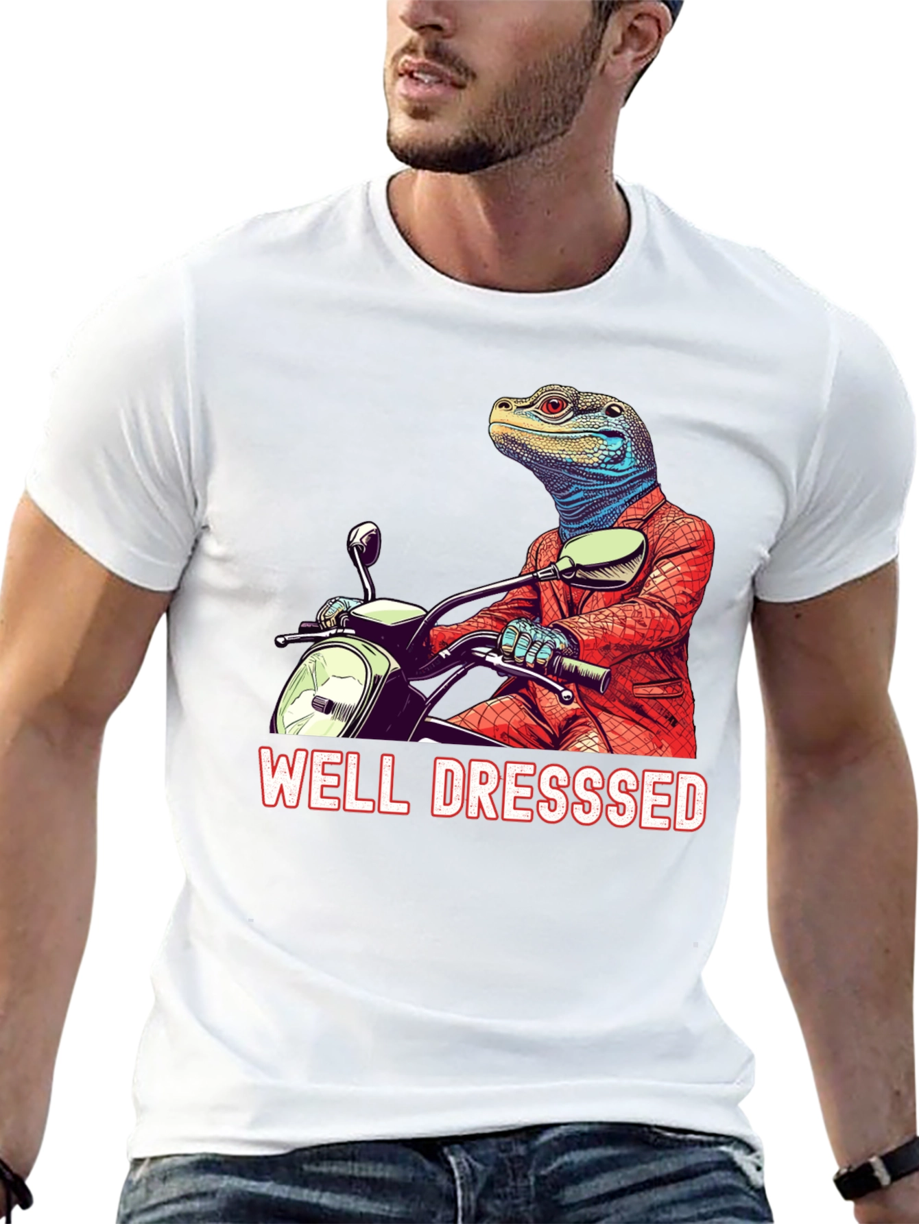 Well Dressed Lizard Rider Tee