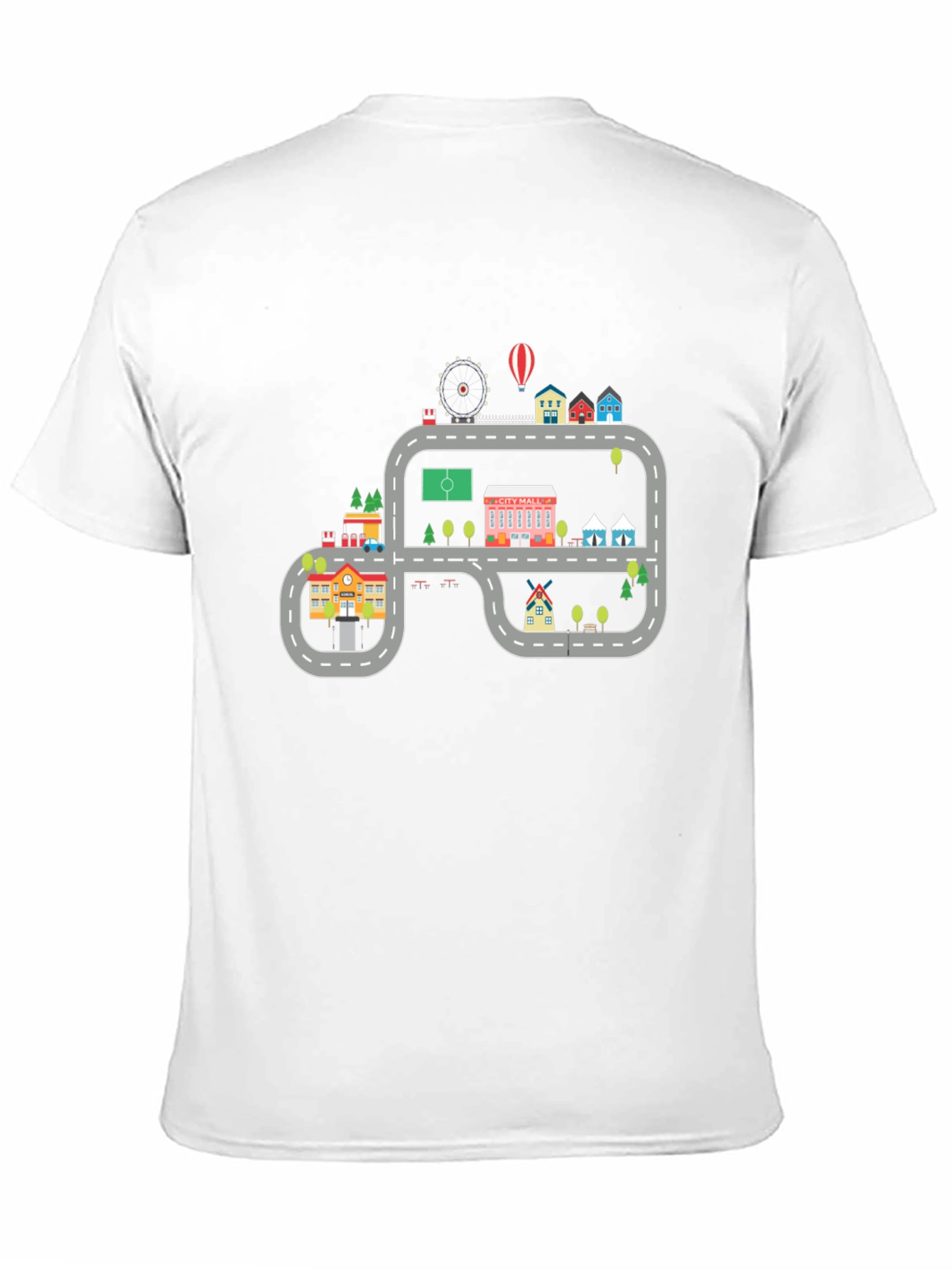 Cartoon City Road T-Shirt