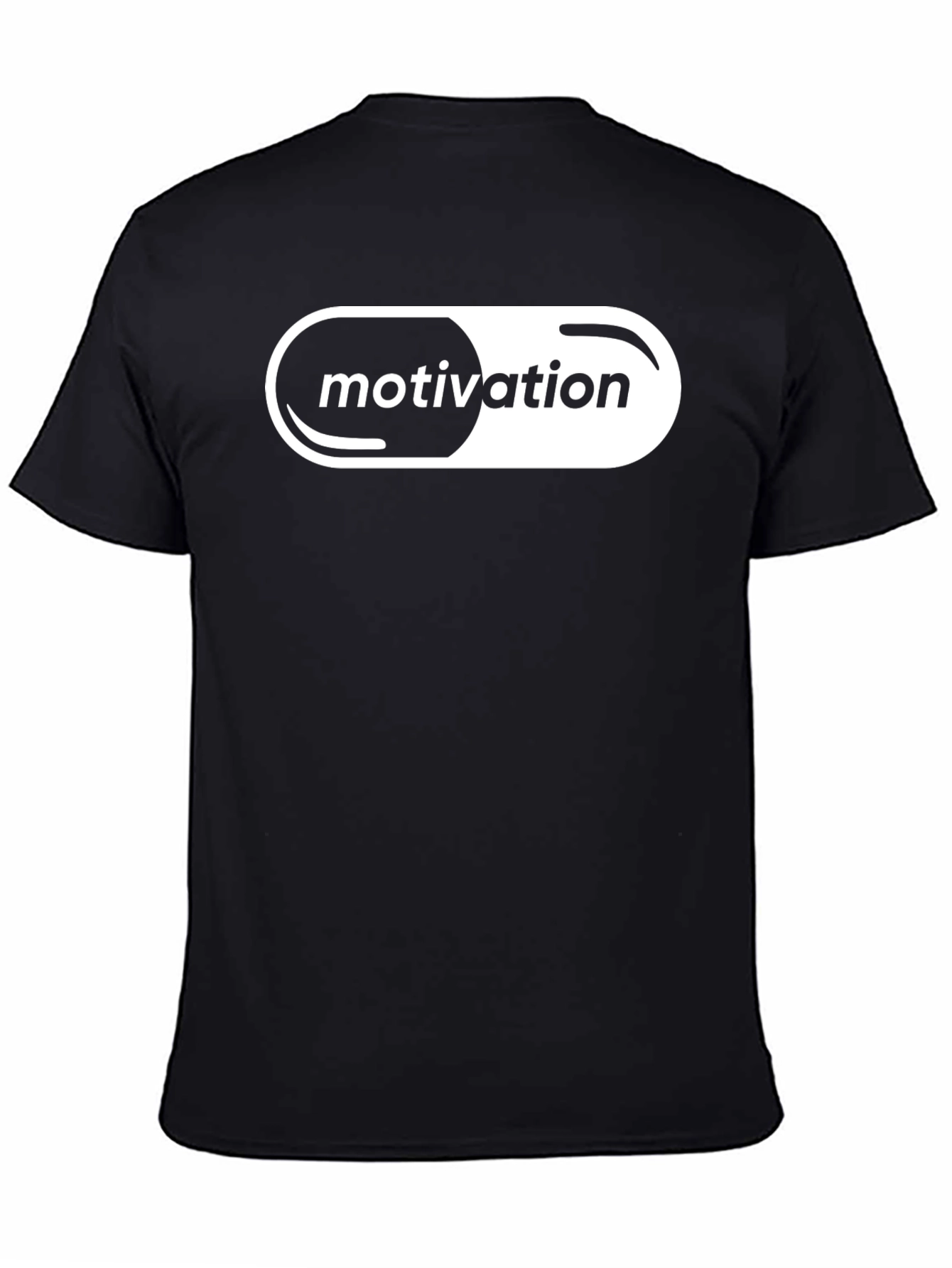 Motivation Pill T-Shirt - Black Graphic Tee