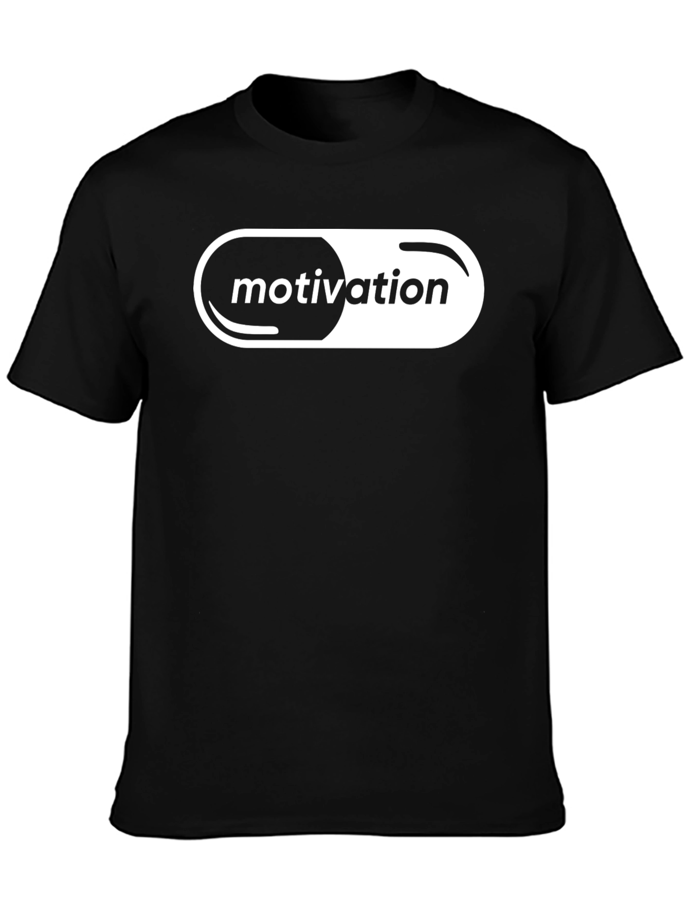 Motivation Pill T-Shirt - Black Graphic Tee