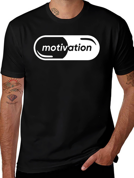 Motivation Pill T-Shirt - Black Graphic Tee