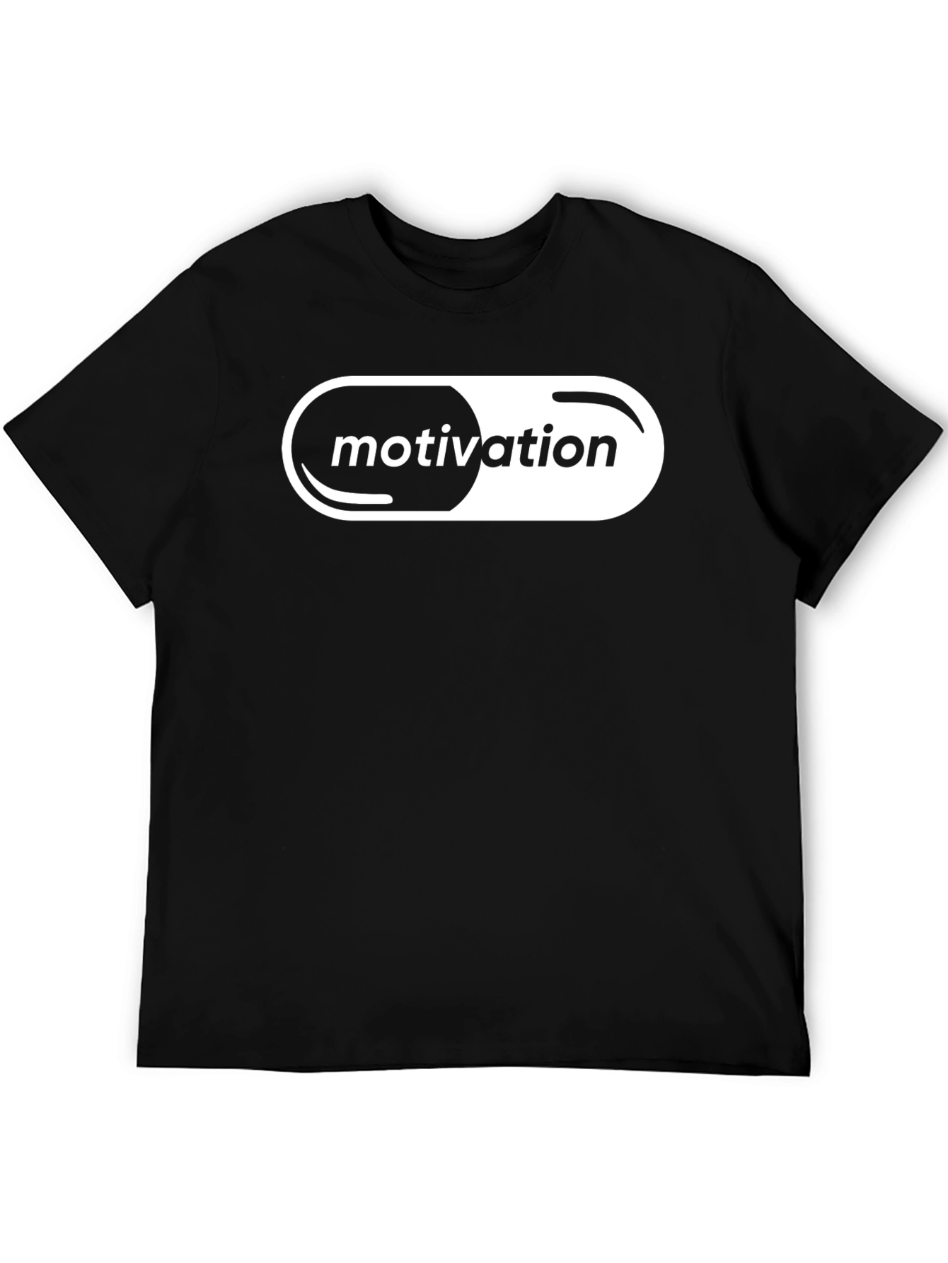 Motivation Pill T-Shirt - Black Graphic Tee