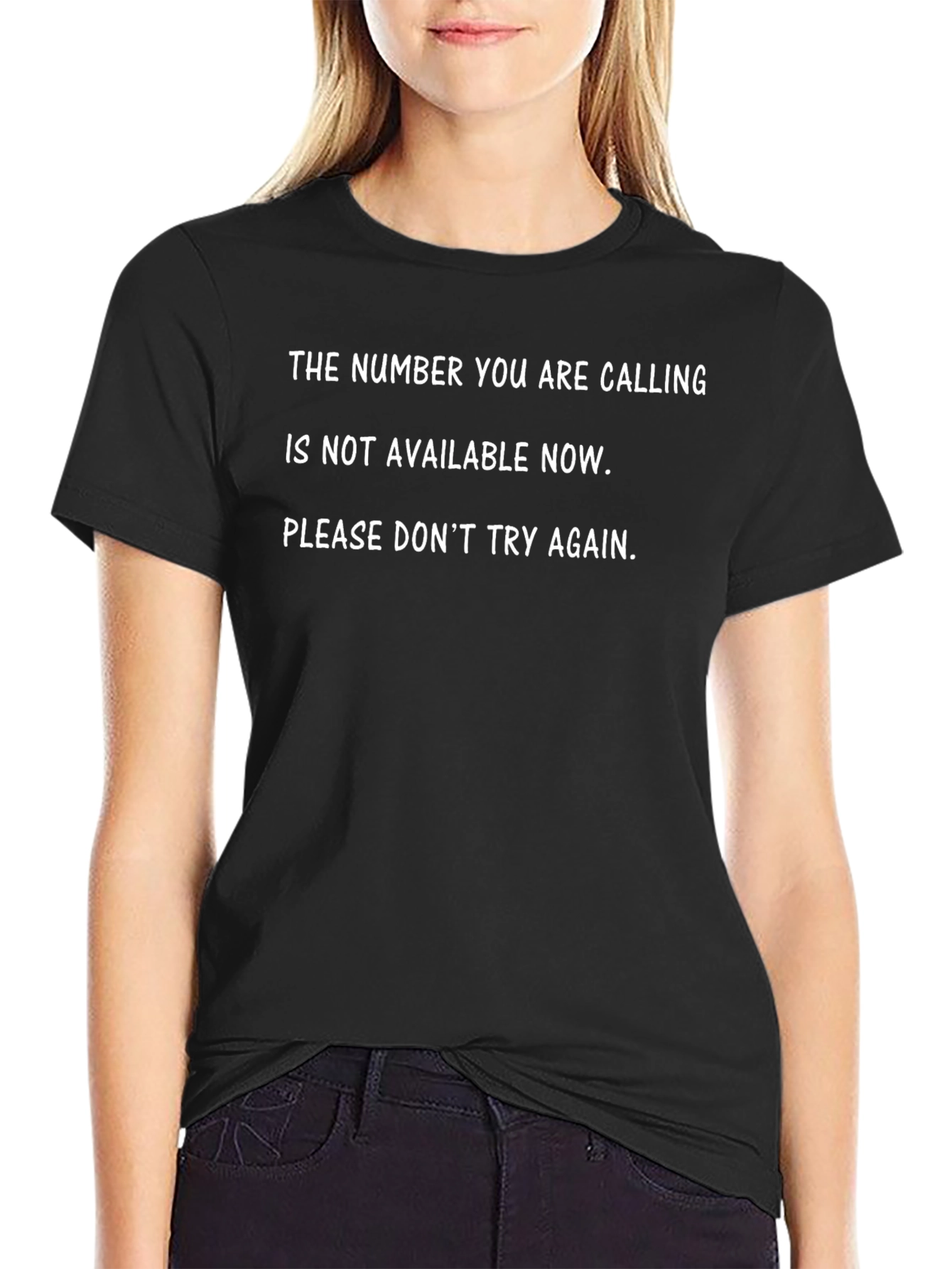 Unavailable Number Black T-Shirt
