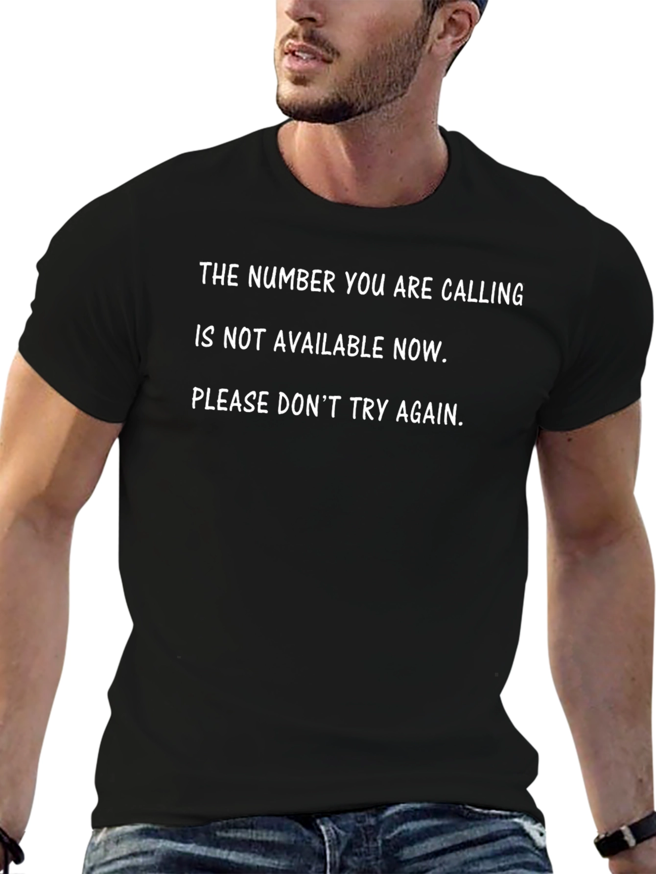 Unavailable Number Black T-Shirt