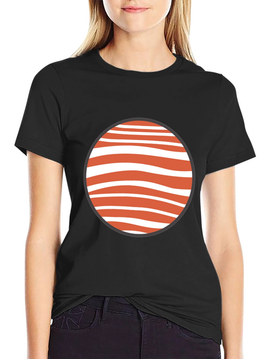 Unique Graphic Tee - Black Cotton Blend
