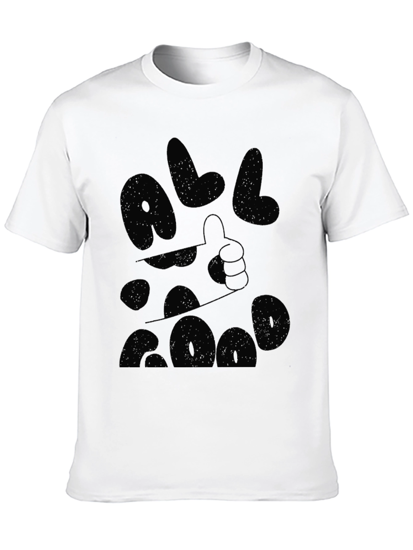 All Good Graphic Tee - Black Casual Comfort
