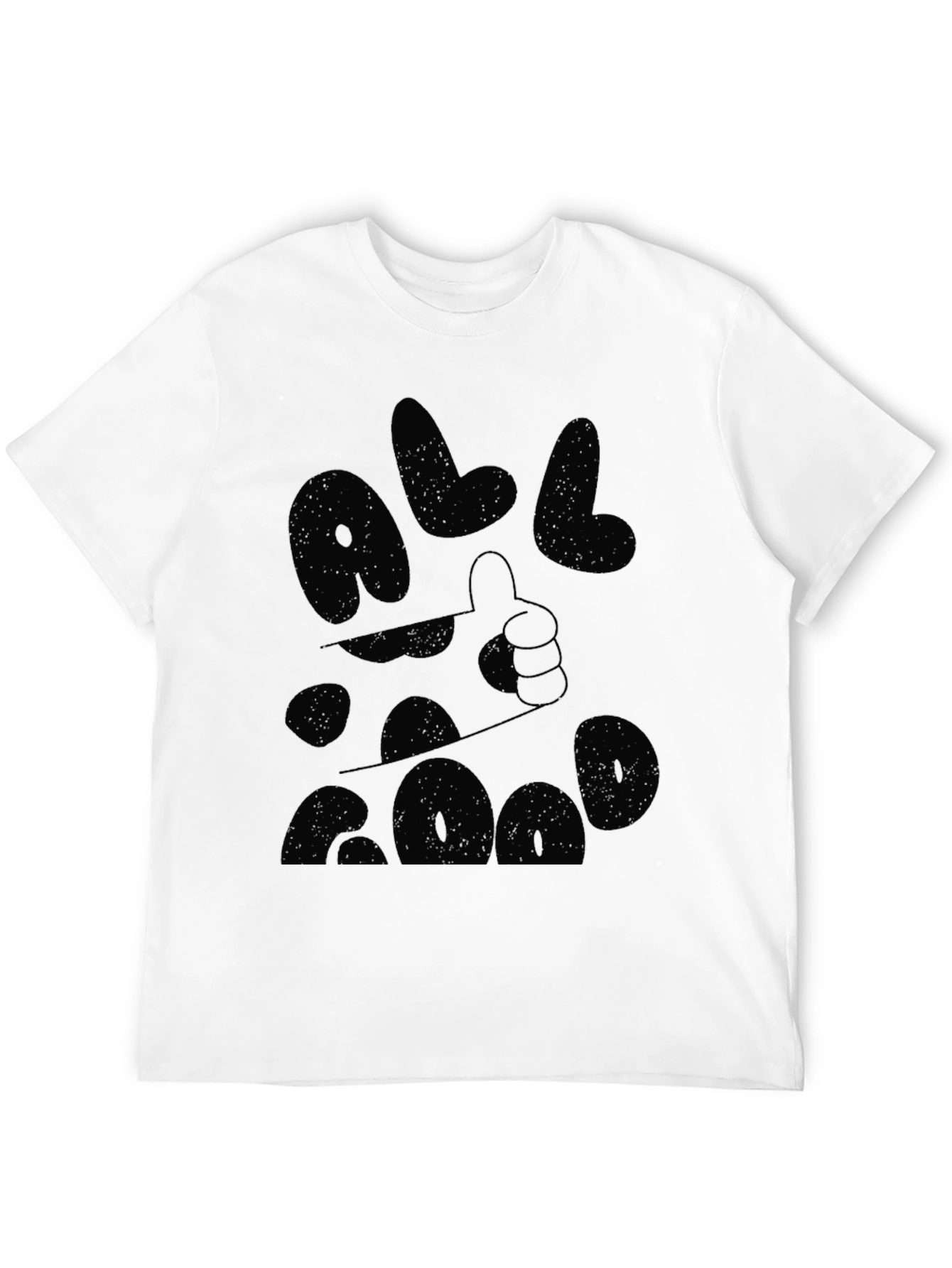 All Good Graphic Tee - Black Casual Comfort