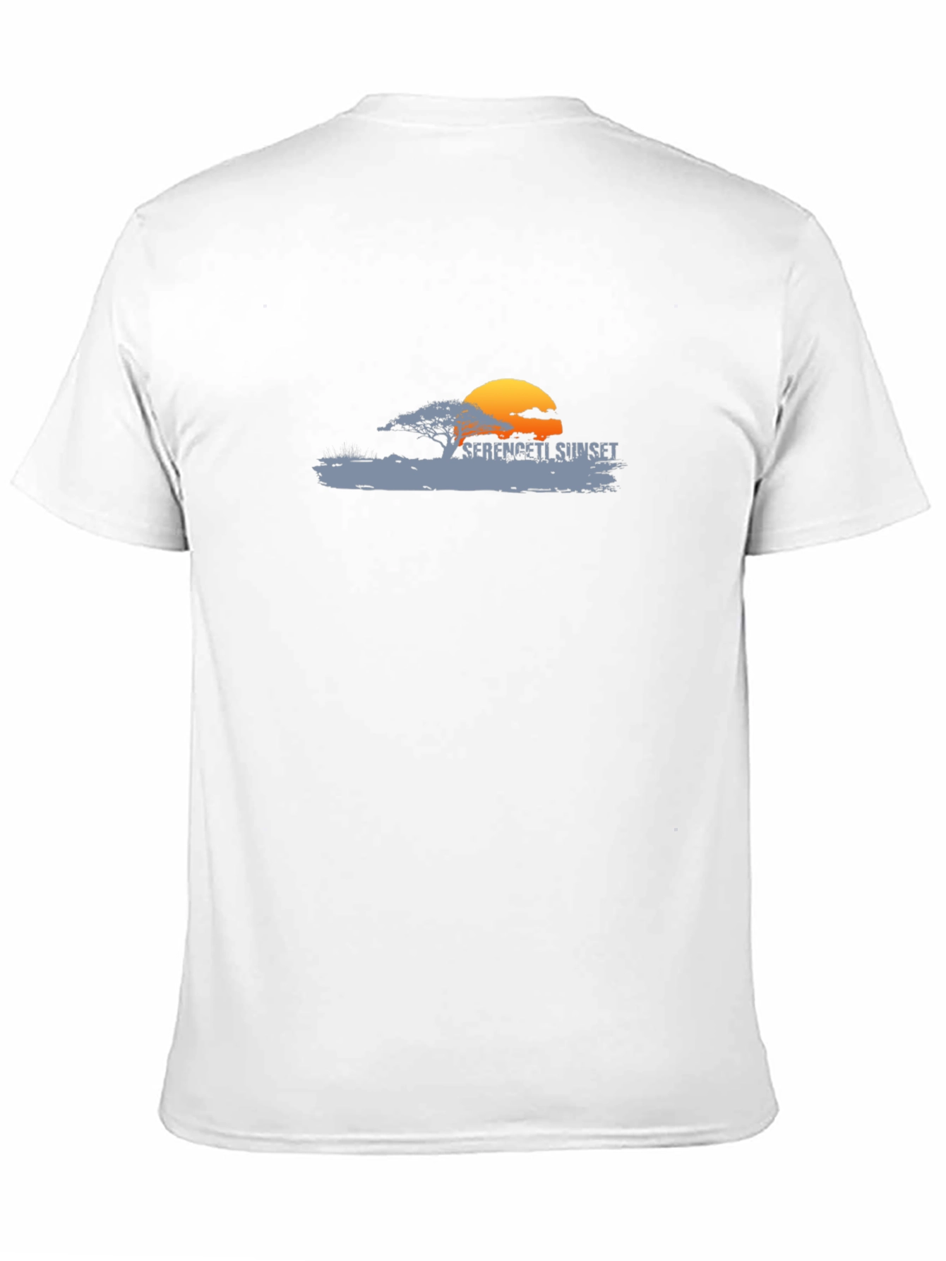 Serengeti Sunset Graphic Black Tee