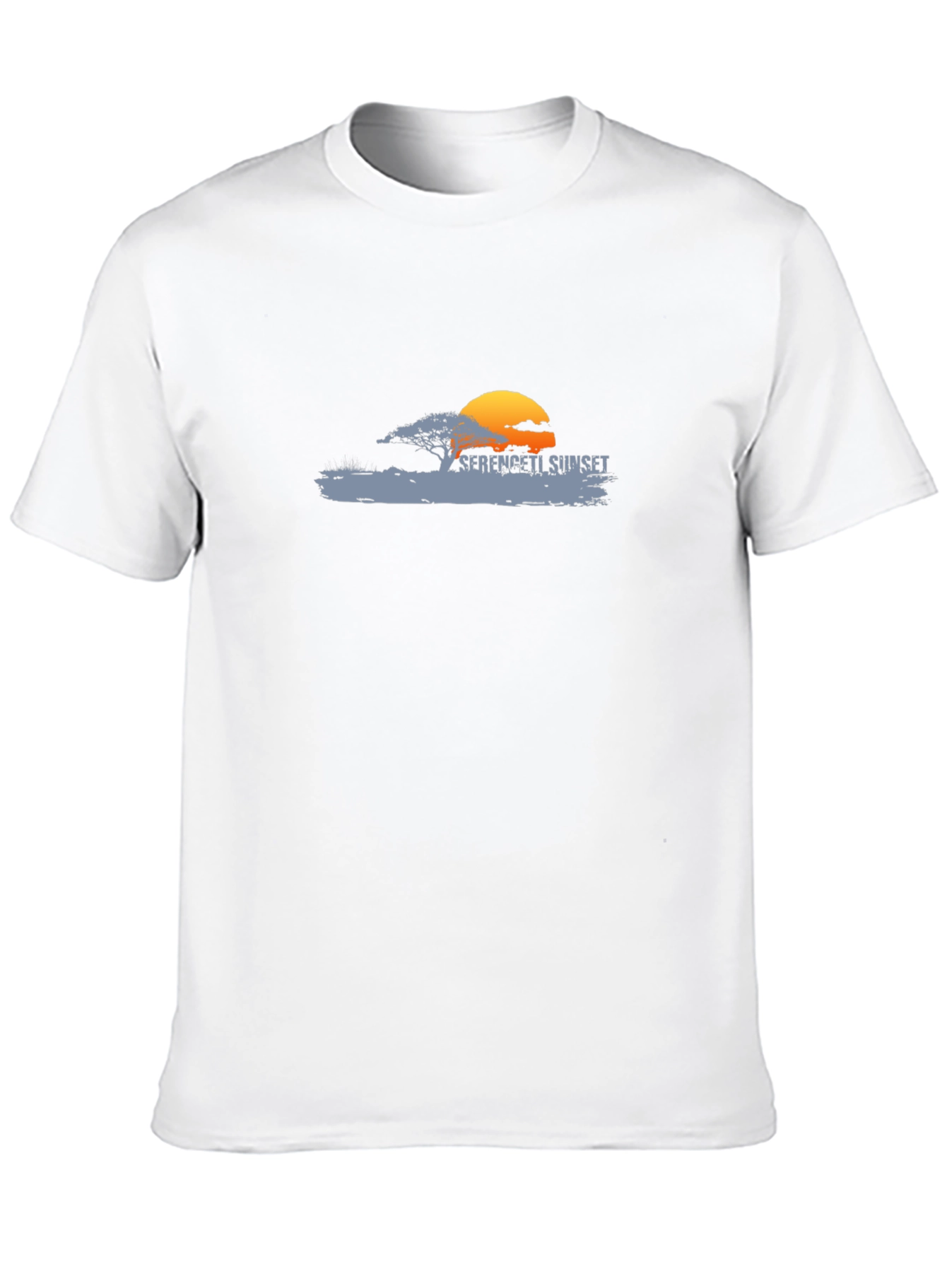 Serengeti Sunset Graphic Black Tee