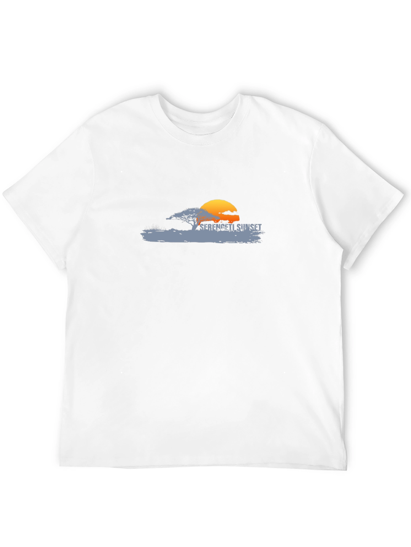 Serengeti Sunset Graphic Black Tee