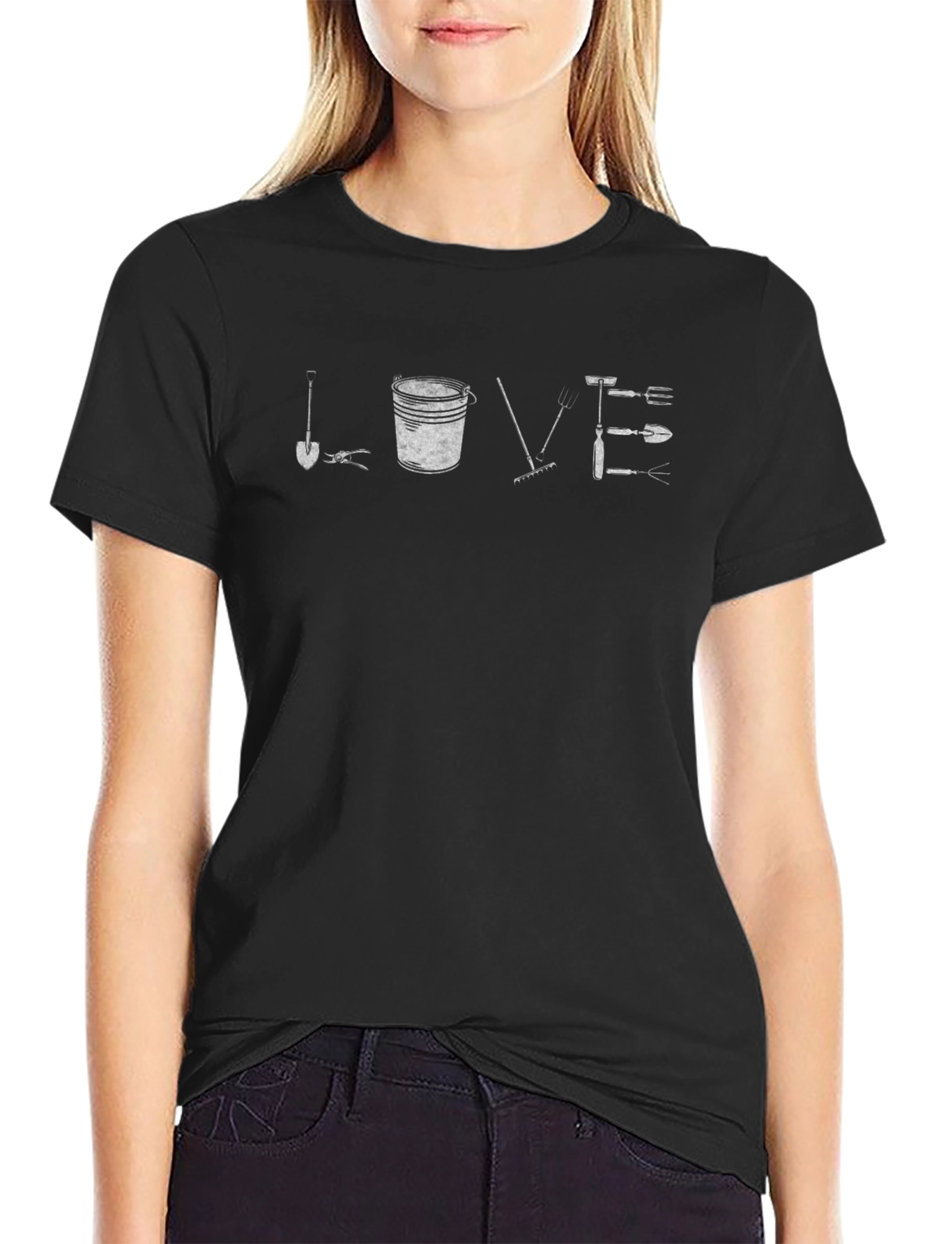 Gardening LOVE T-Shirt - Garden Tool Design