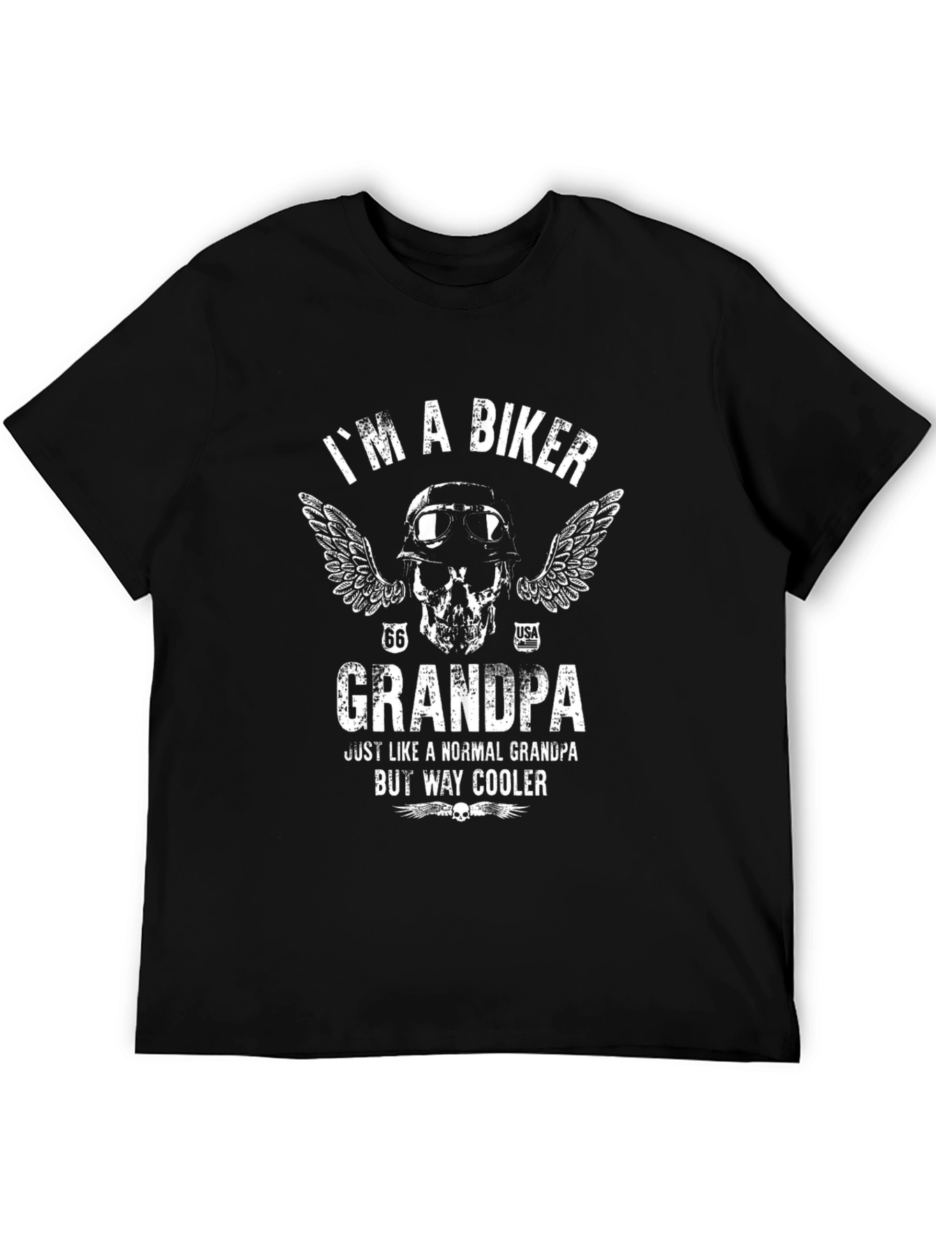 Biker Grandpa T-Shirt - Way Cooler Than Normal!