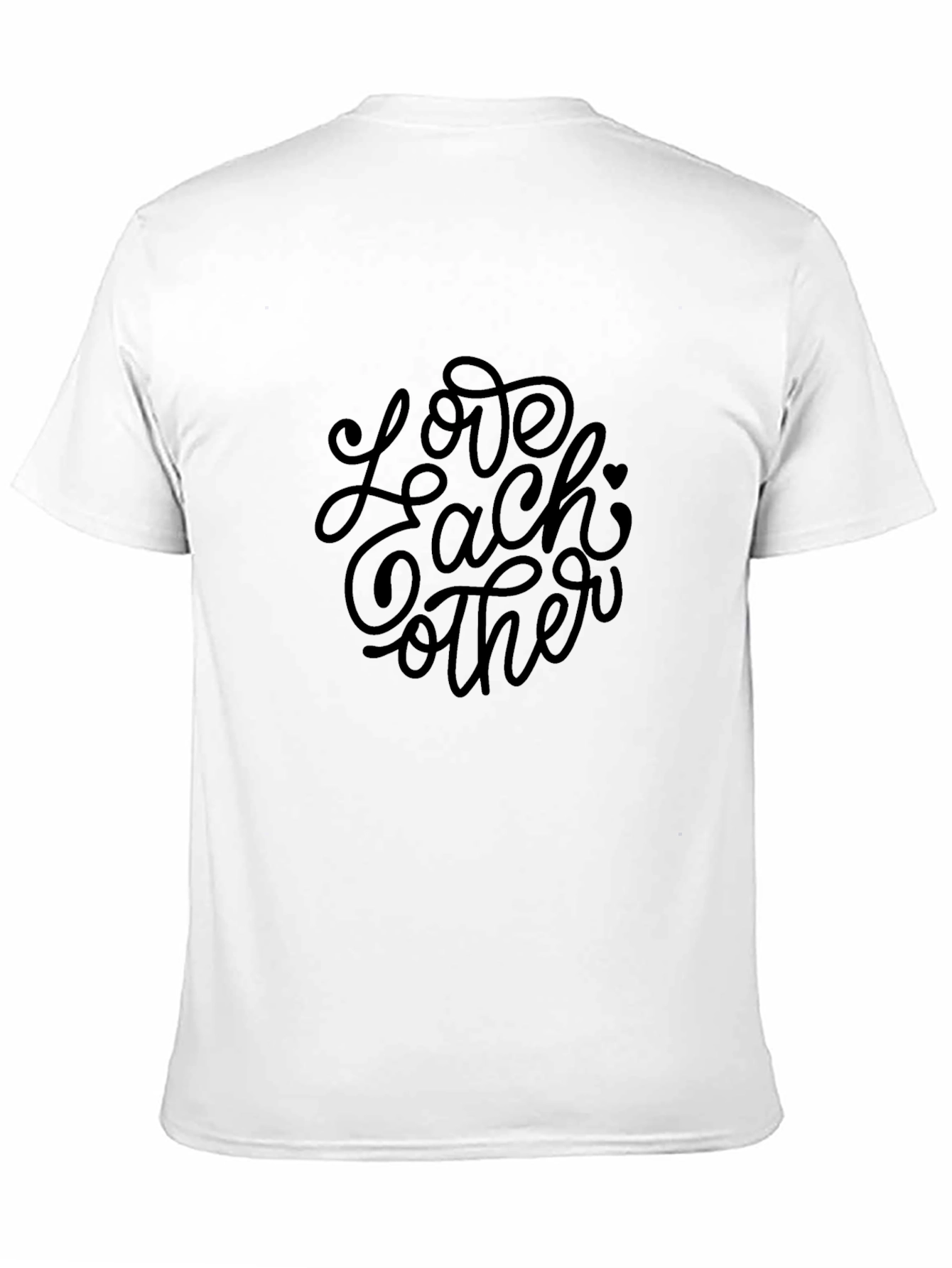 Love Each Other Black Crew Neck T-Shirt