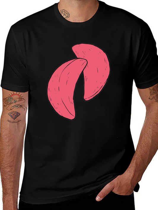 Pink Fortune Cookie Graphic Tee - Stylish Comfort