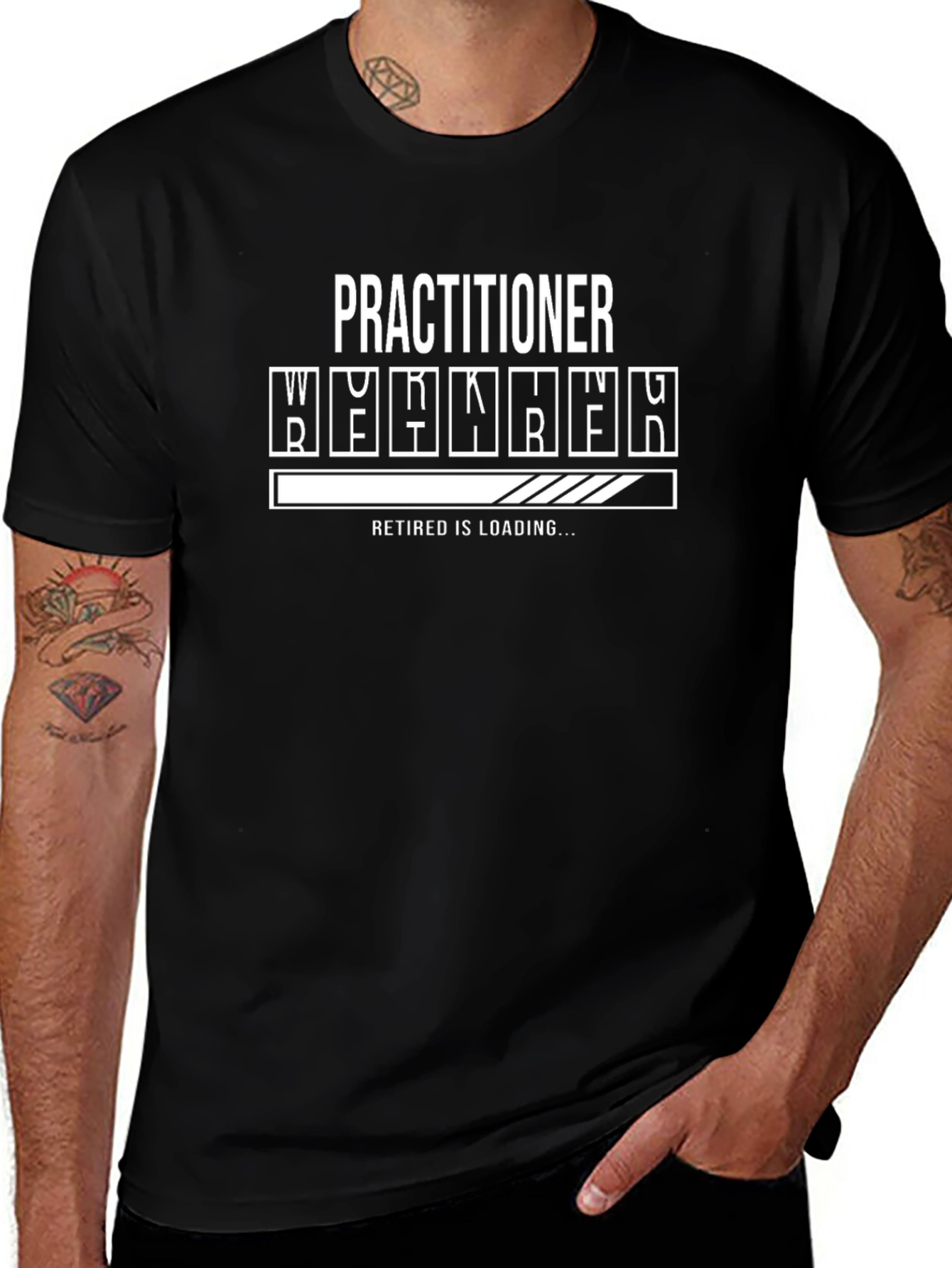 Practitioner Retirement Loading Funny T-Shirt