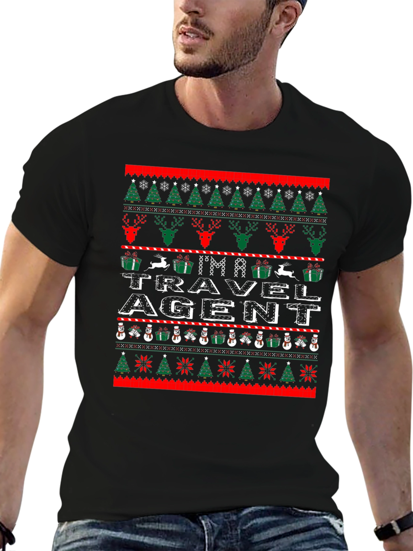 Im a Travel Agent Ugly Christmas Sweater T-Shirt