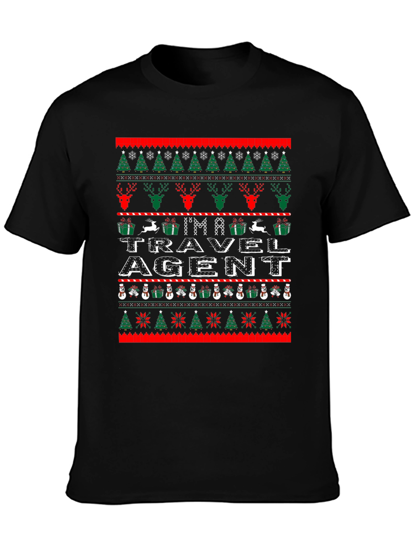 Im a Travel Agent Ugly Christmas Sweater T-Shirt