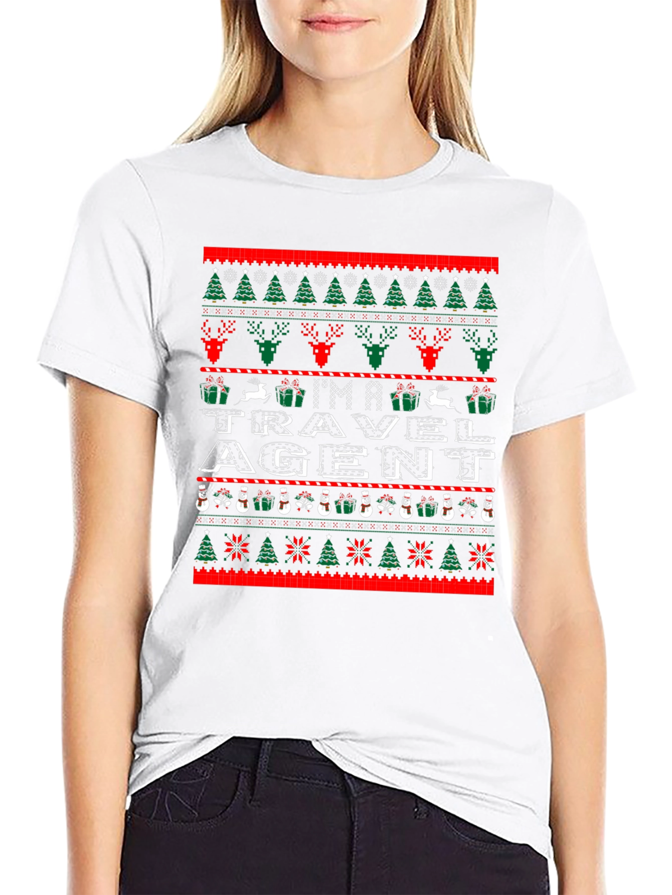 Im a Travel Agent Ugly Christmas Sweater T-Shirt