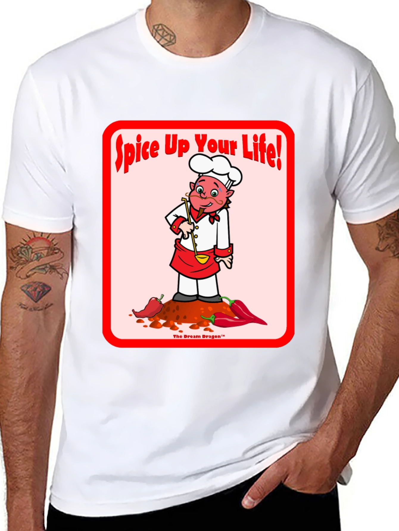 Spice Up Your Life T-Shirt Chef Cartoon Tee