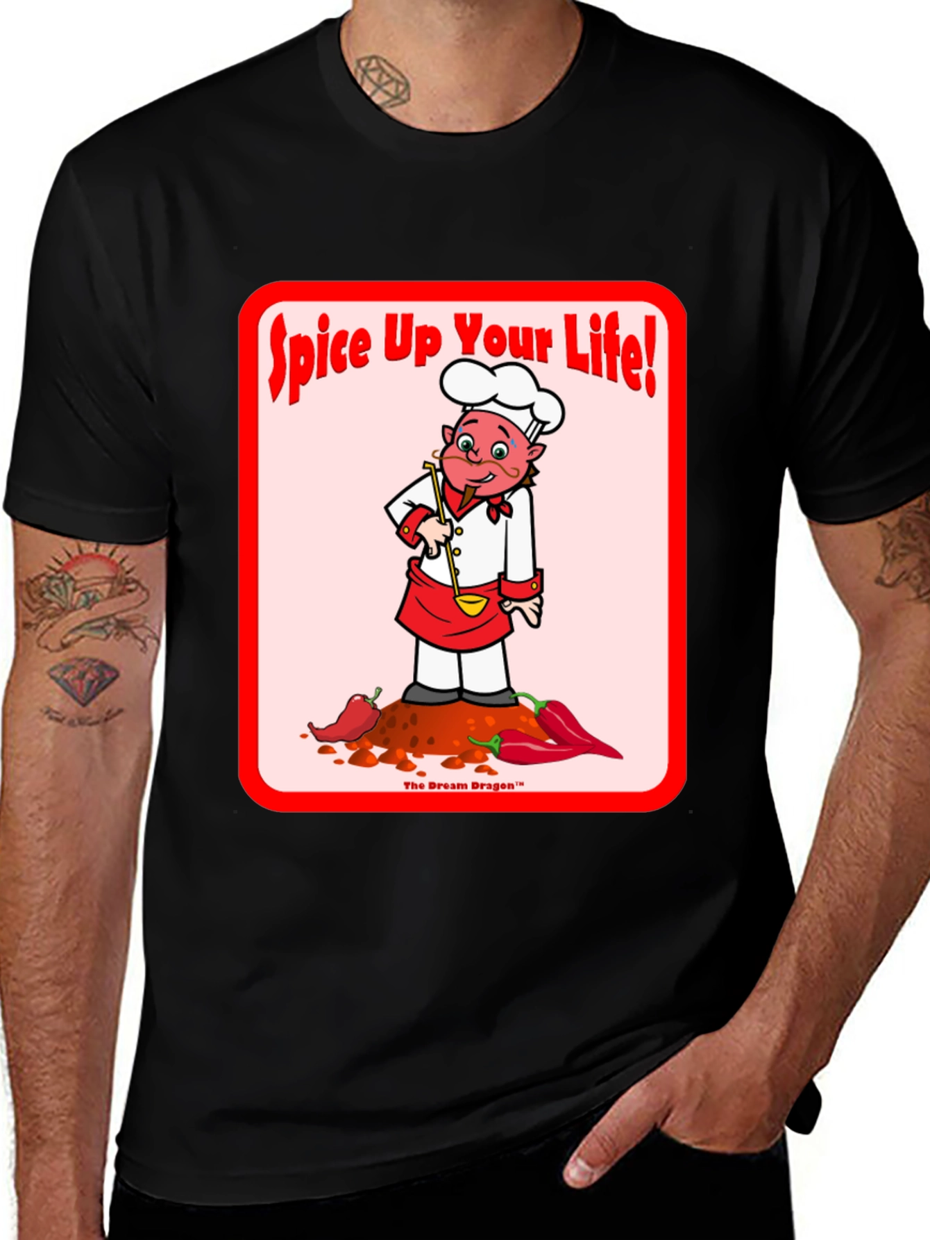 Spice Up Your Life T-Shirt Chef Cartoon Tee