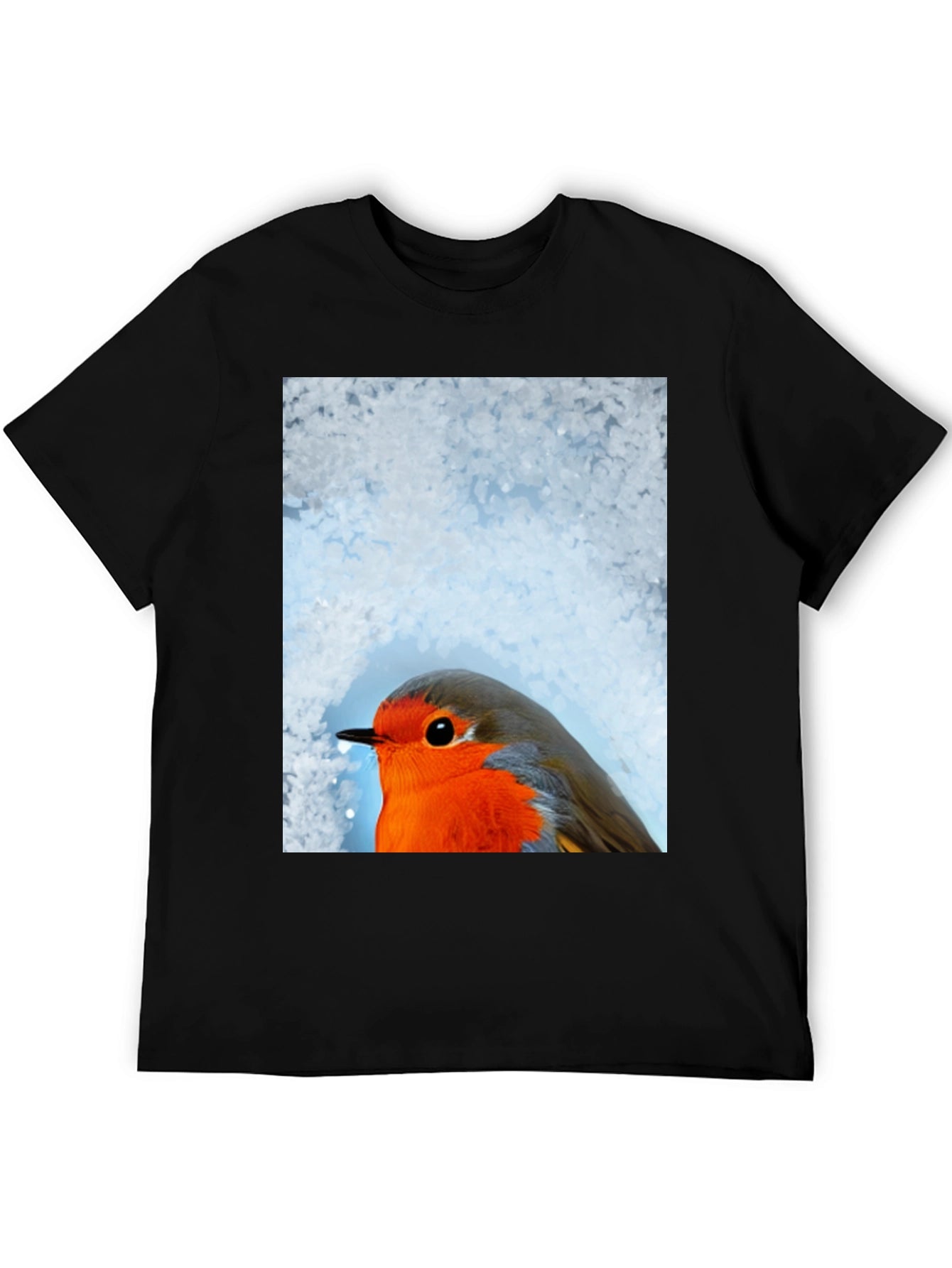 Robin Bird Graphic Tee - Winter Design