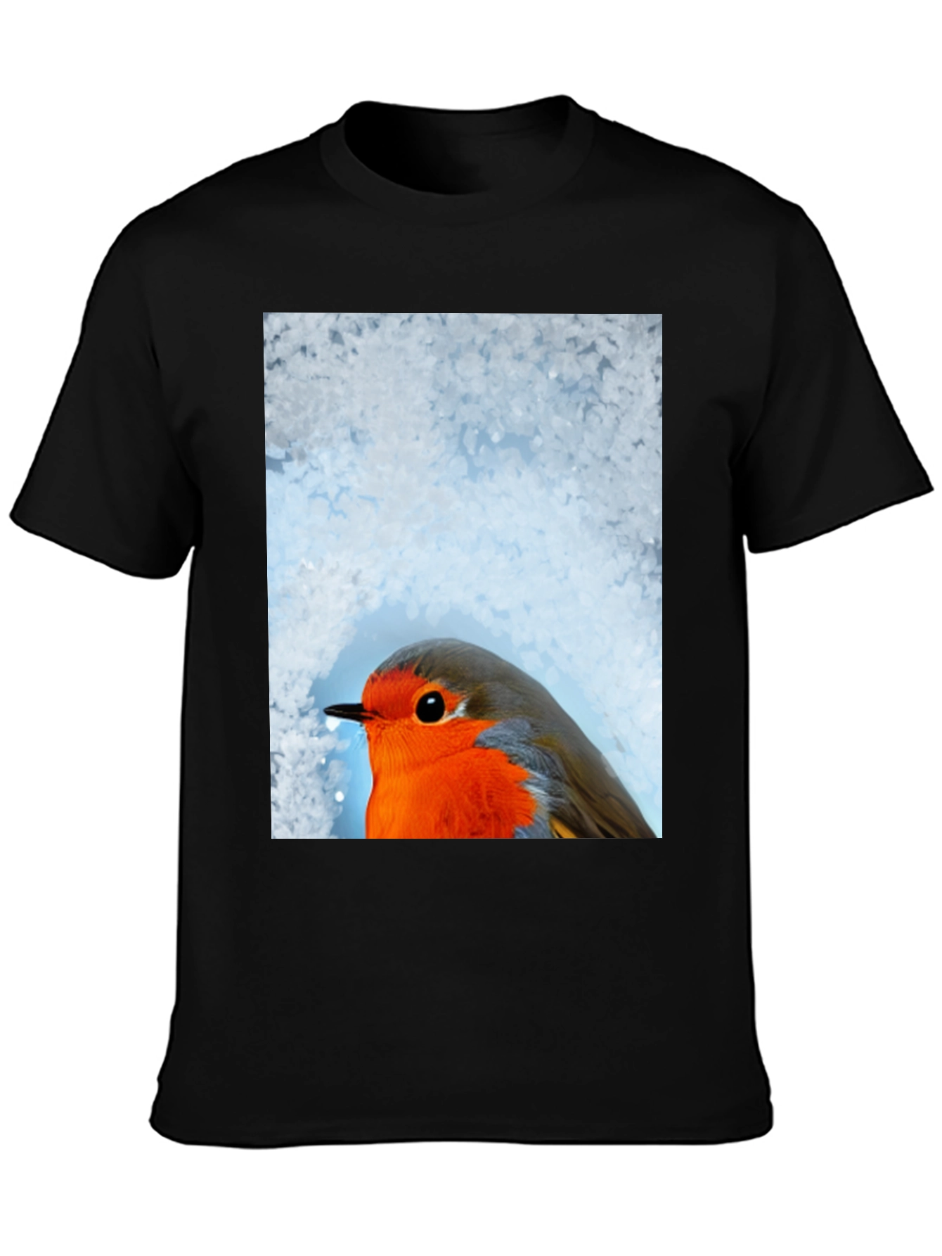 Robin Bird Graphic Tee - Winter Design