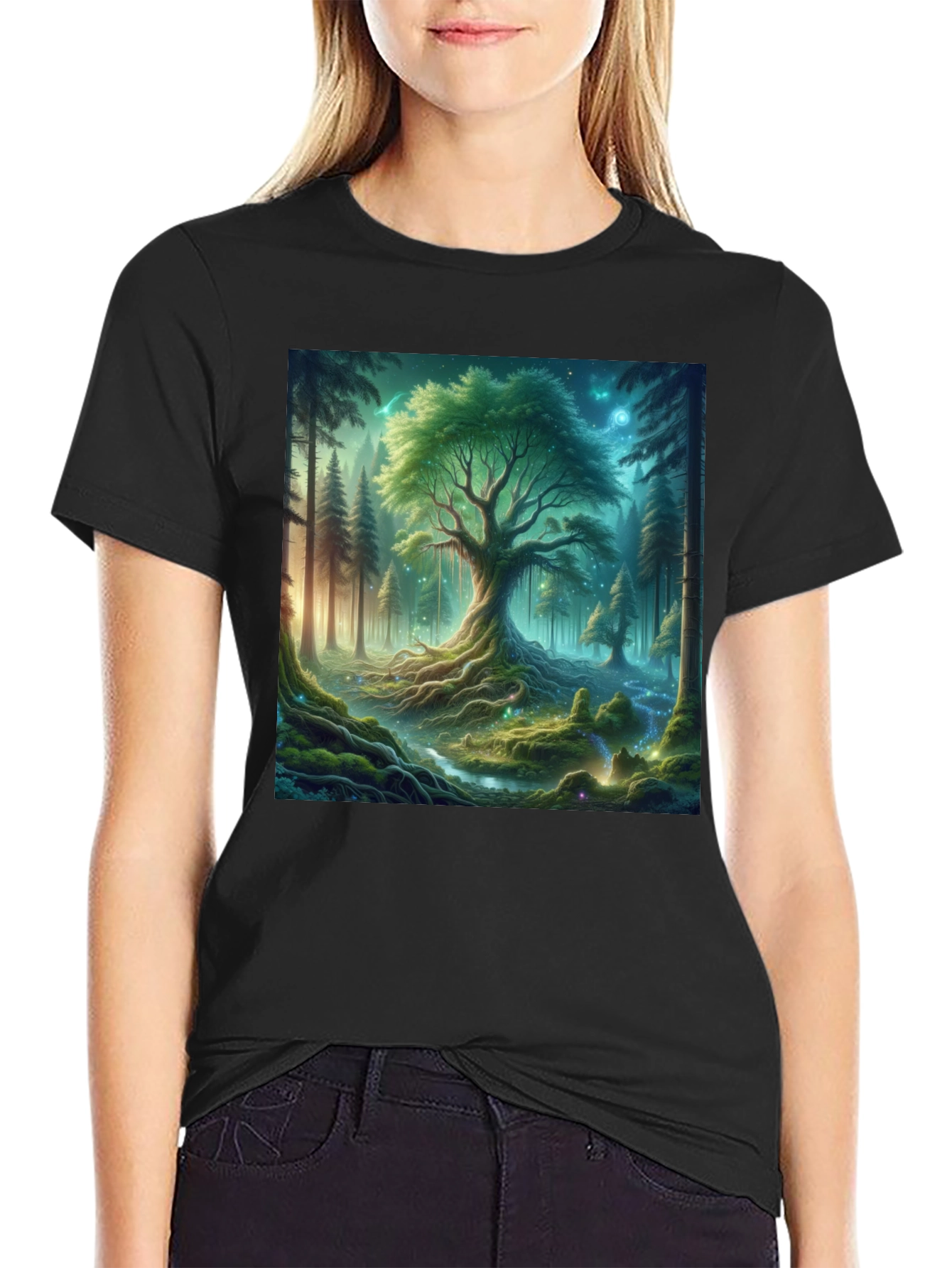 Mystical Forest Graphic T-Shirt