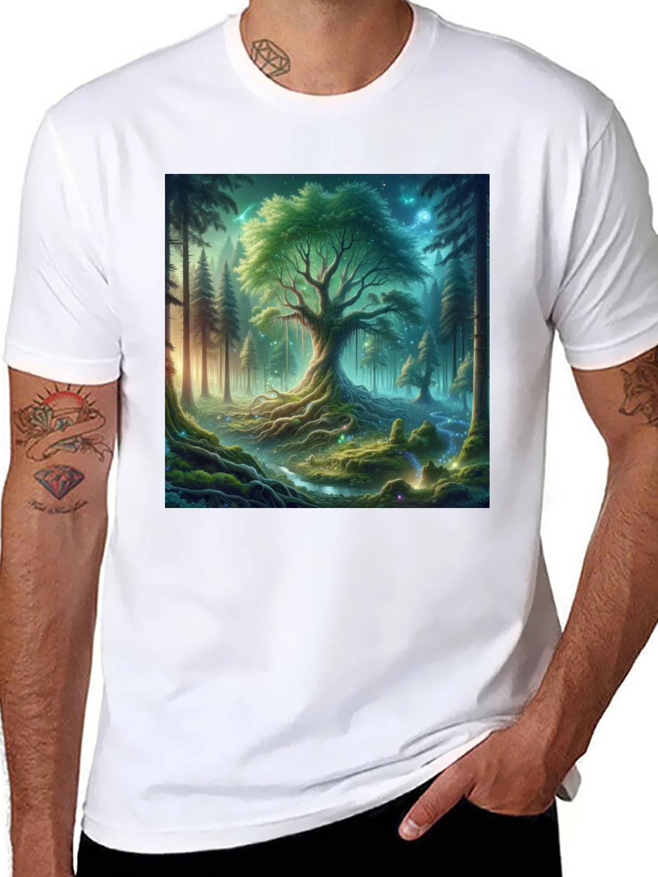 Mystical Forest Graphic T-Shirt