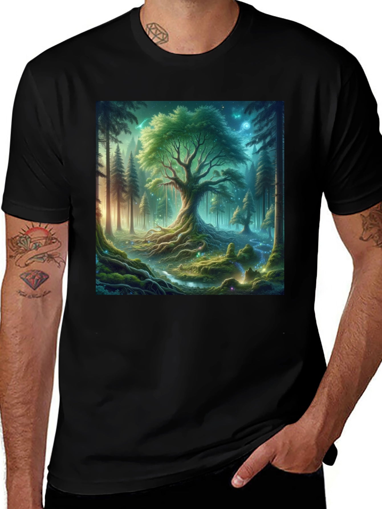 Mystical Forest Graphic T-Shirt