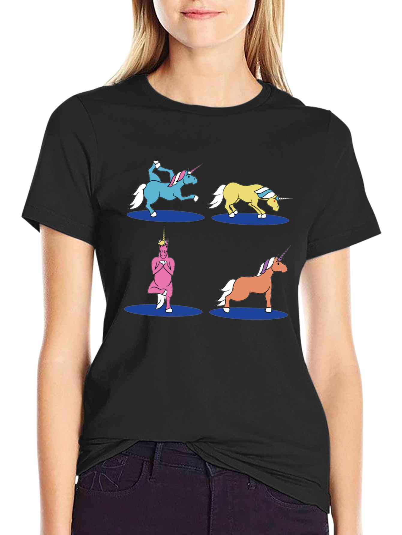 Unicorn Yoga Graphic Tee